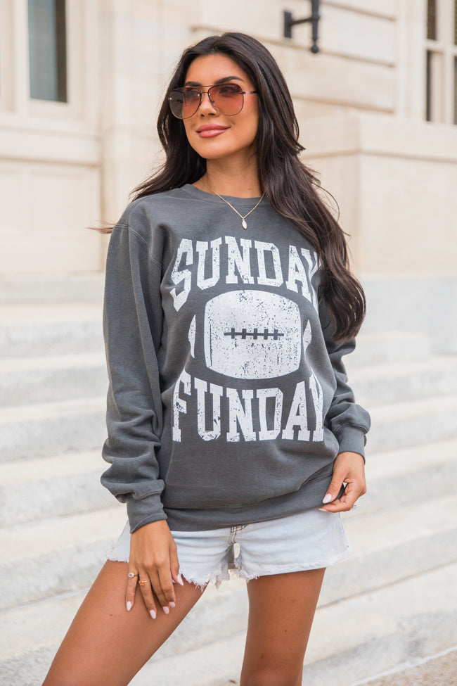 Sunday Funday Pepper Comfort Colors Graphic Sweatshirt Clearance Hot Sale