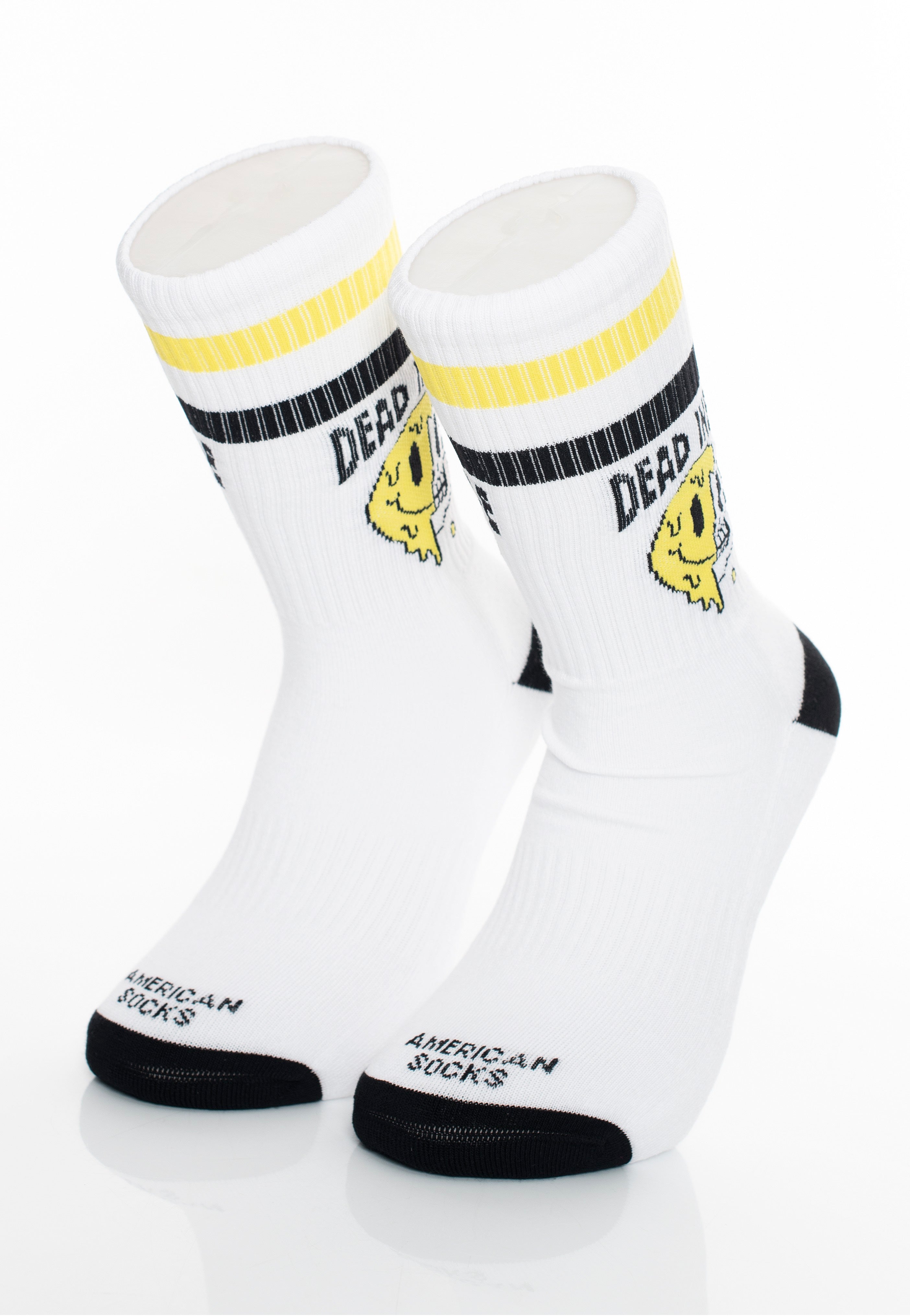 American Socks - Dead Inside Mid High White - Socks Sale Supply