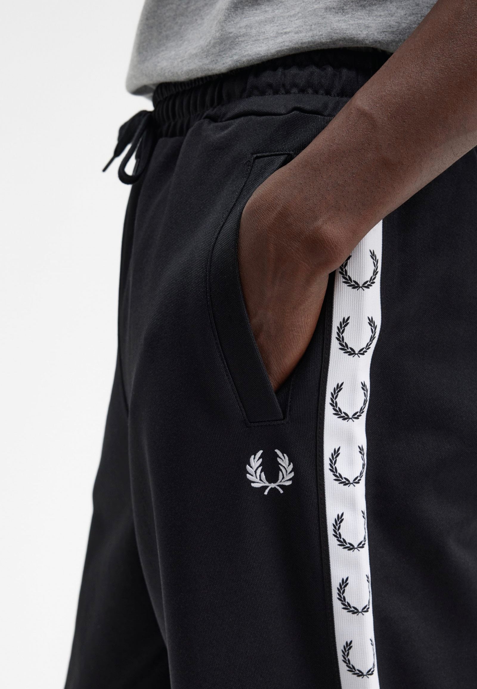 Fred Perry - Taped Black - Pants Sale With Mastercard