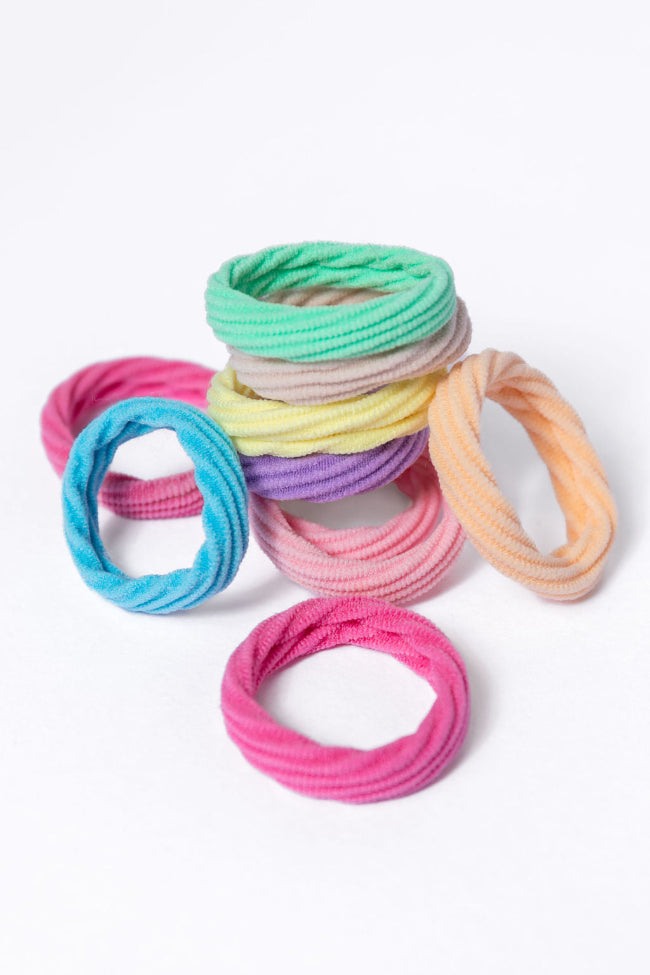 Rainbow Soft Hair Ties Set Free Shipping With Paypal