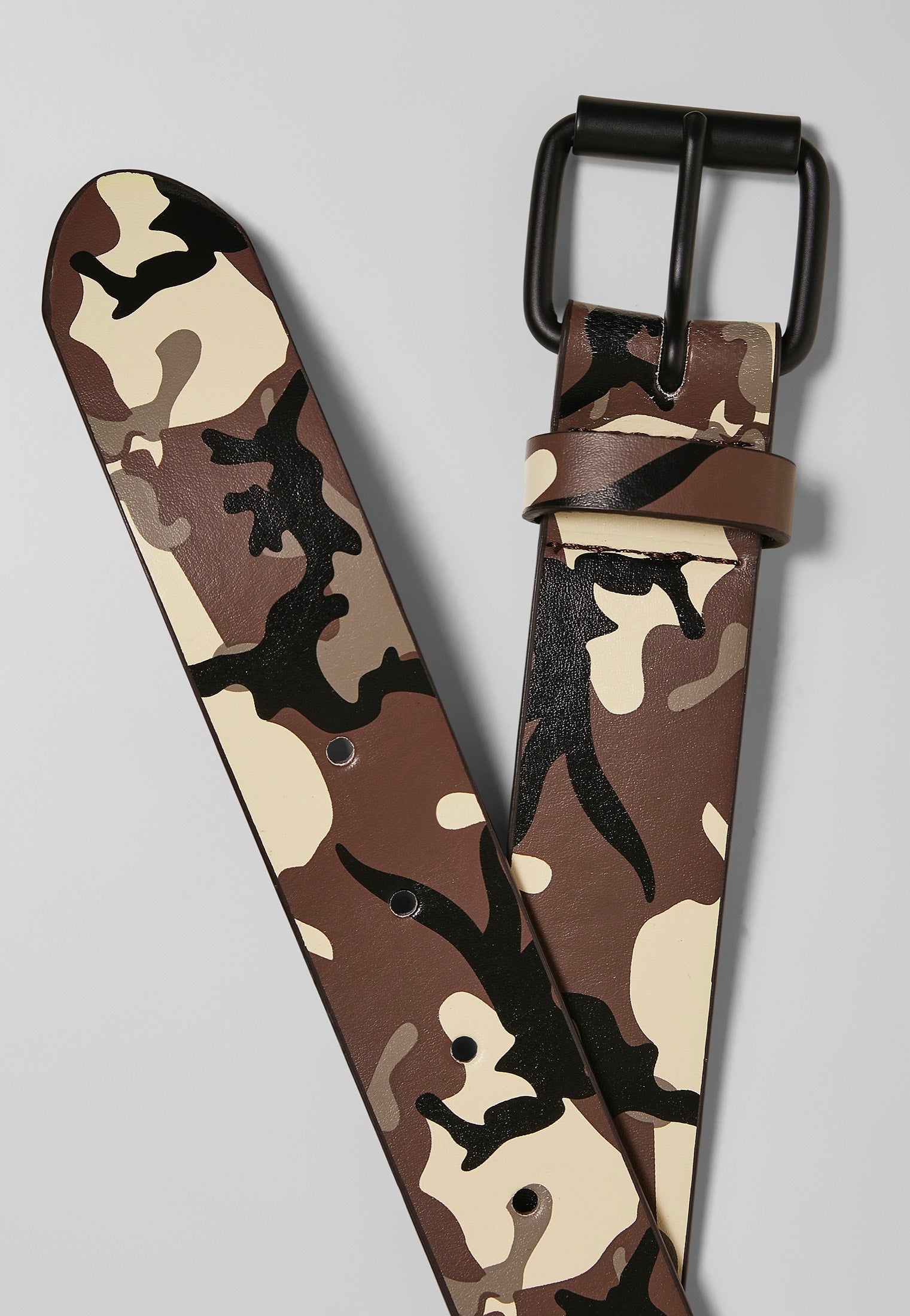 Urban Classics - Synthetic Leather Camo Browncamo - Belt Official Site