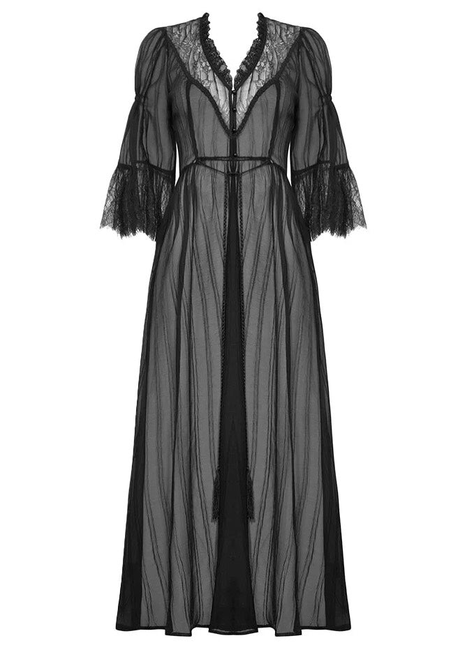 Dark In Love - Gothic Sexy Mesh Long Overwear Black - Cardigan Amazing Pice Cheap Online