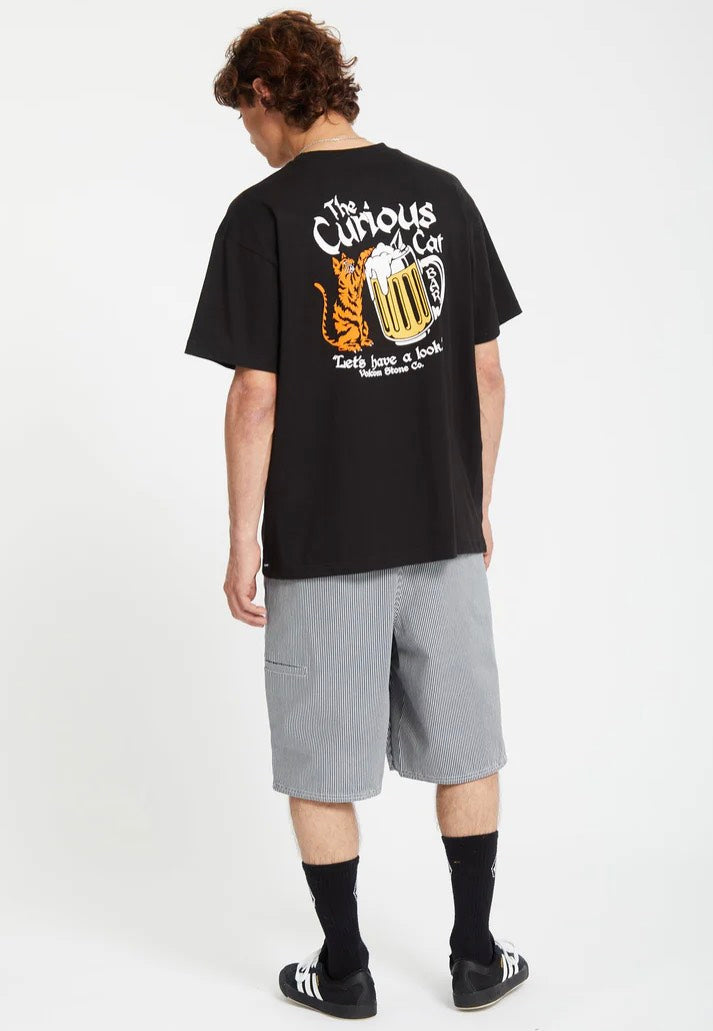 Volcom - Curious Cat Black - T-Shirt Ebay Online