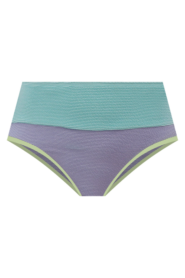 Do Not Disturb Lilac Color Block Bikini Bottoms Deals Cheap Online