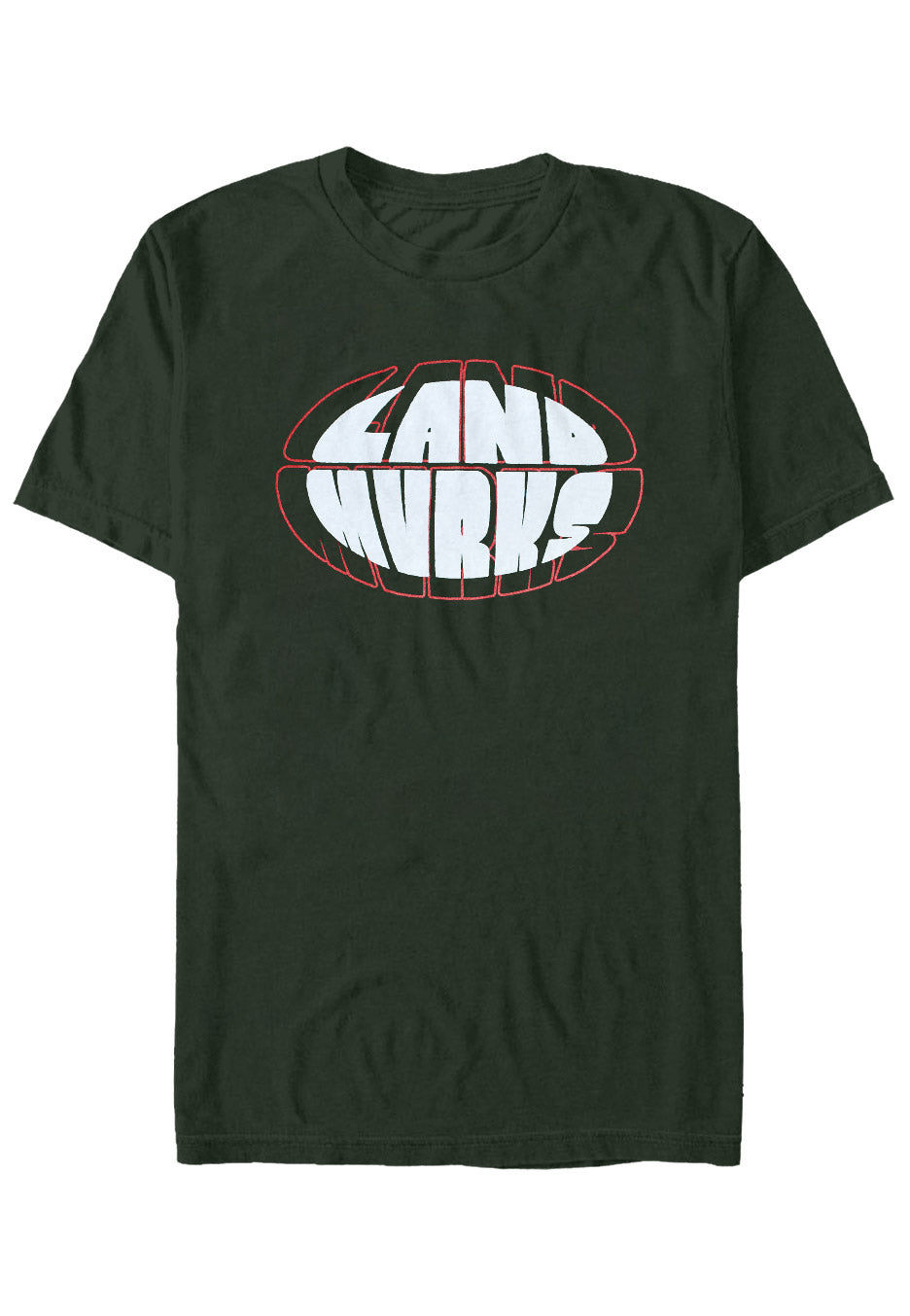 Landmvrks - Outline Grunge Forest Green - T-Shirt Buy Cheap Factory Outlet