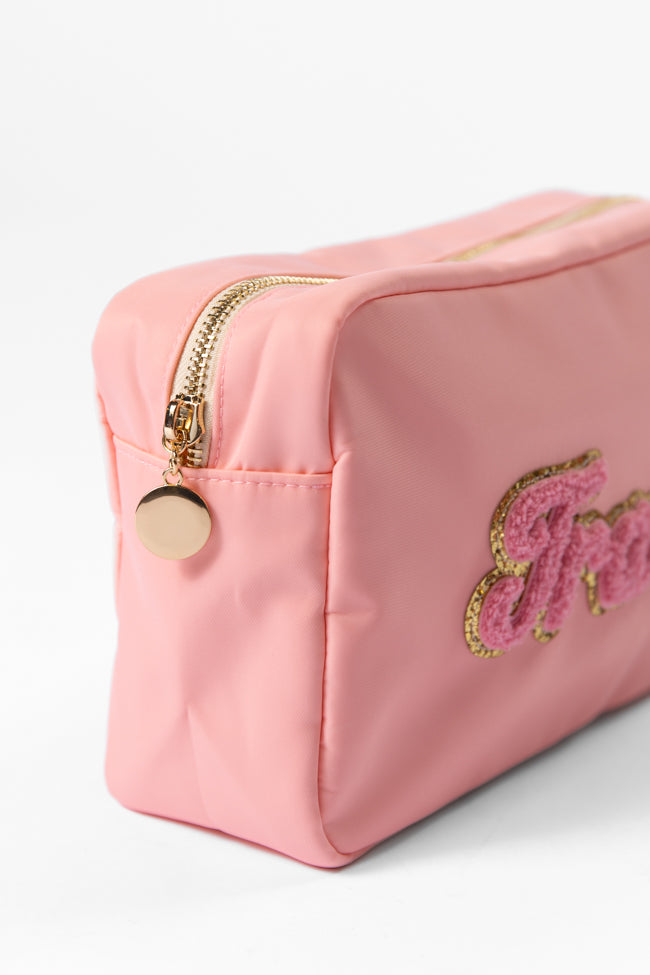 Pink Travel Travel Pouch Outlet View