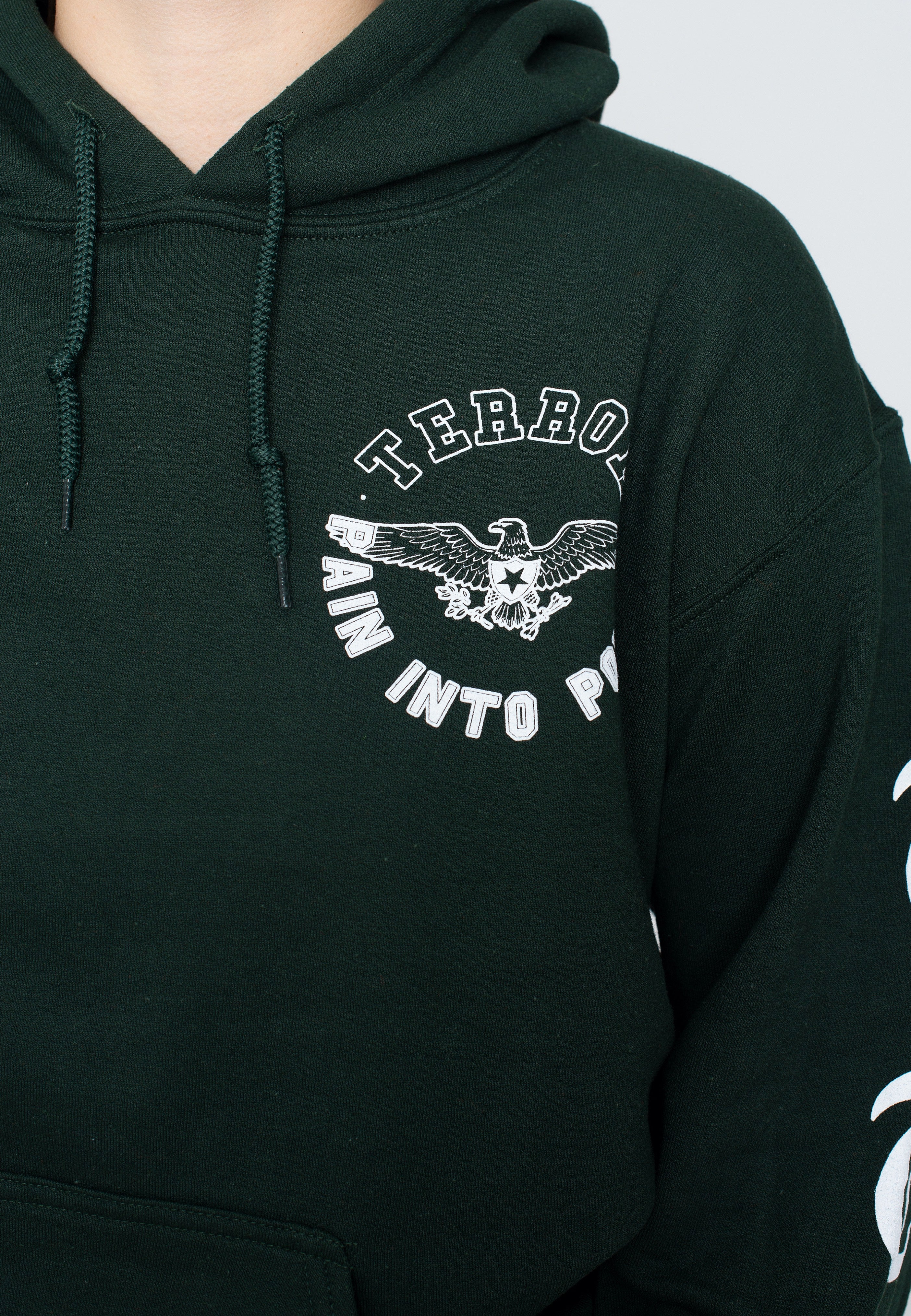 Terror - Pain Into Power Forest Green - Hoodie Inexpensive For Sale