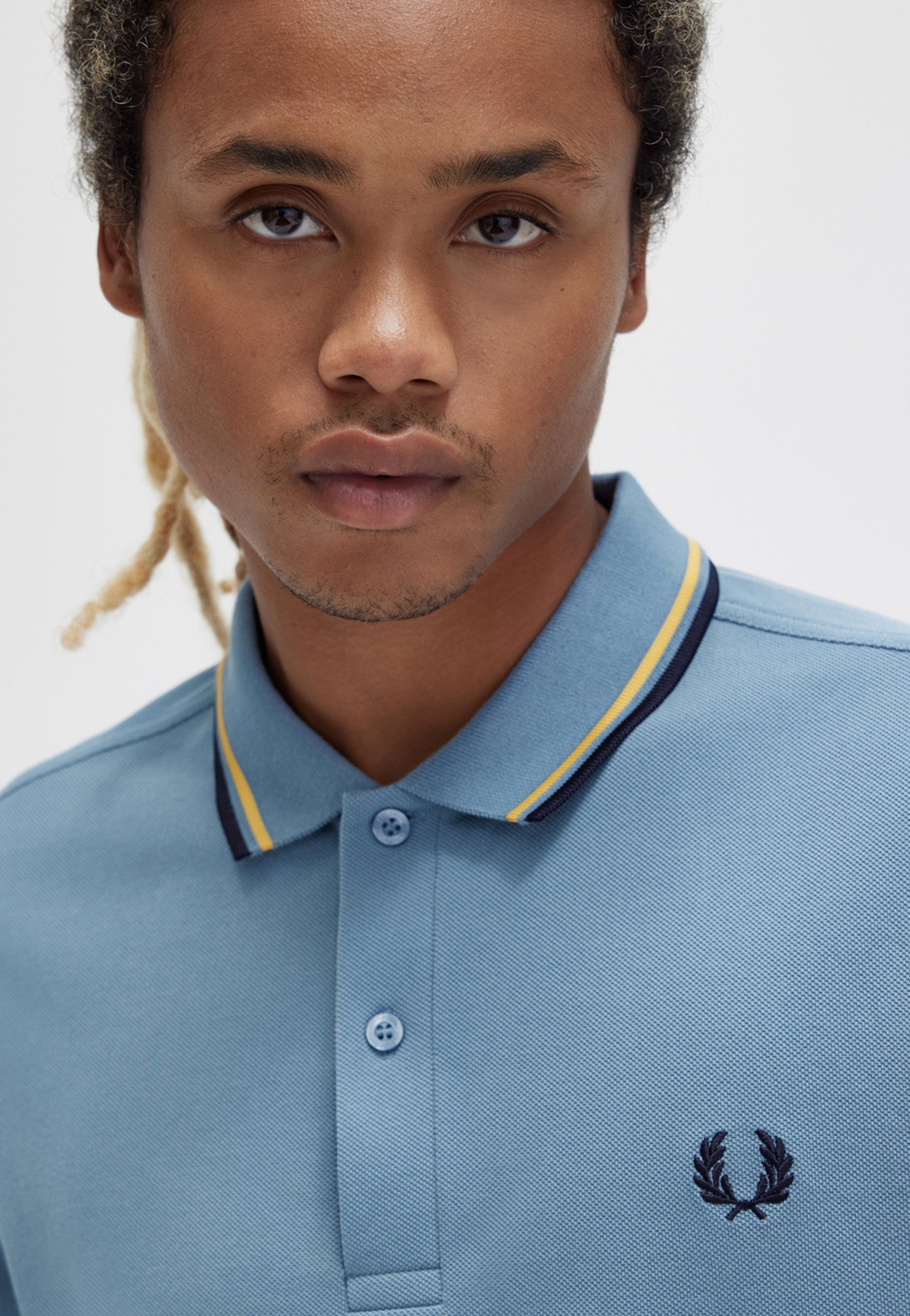 Fred Perry - Twin Tipped Ablue/Ghour/Navy - Polo 2025 Sale Online