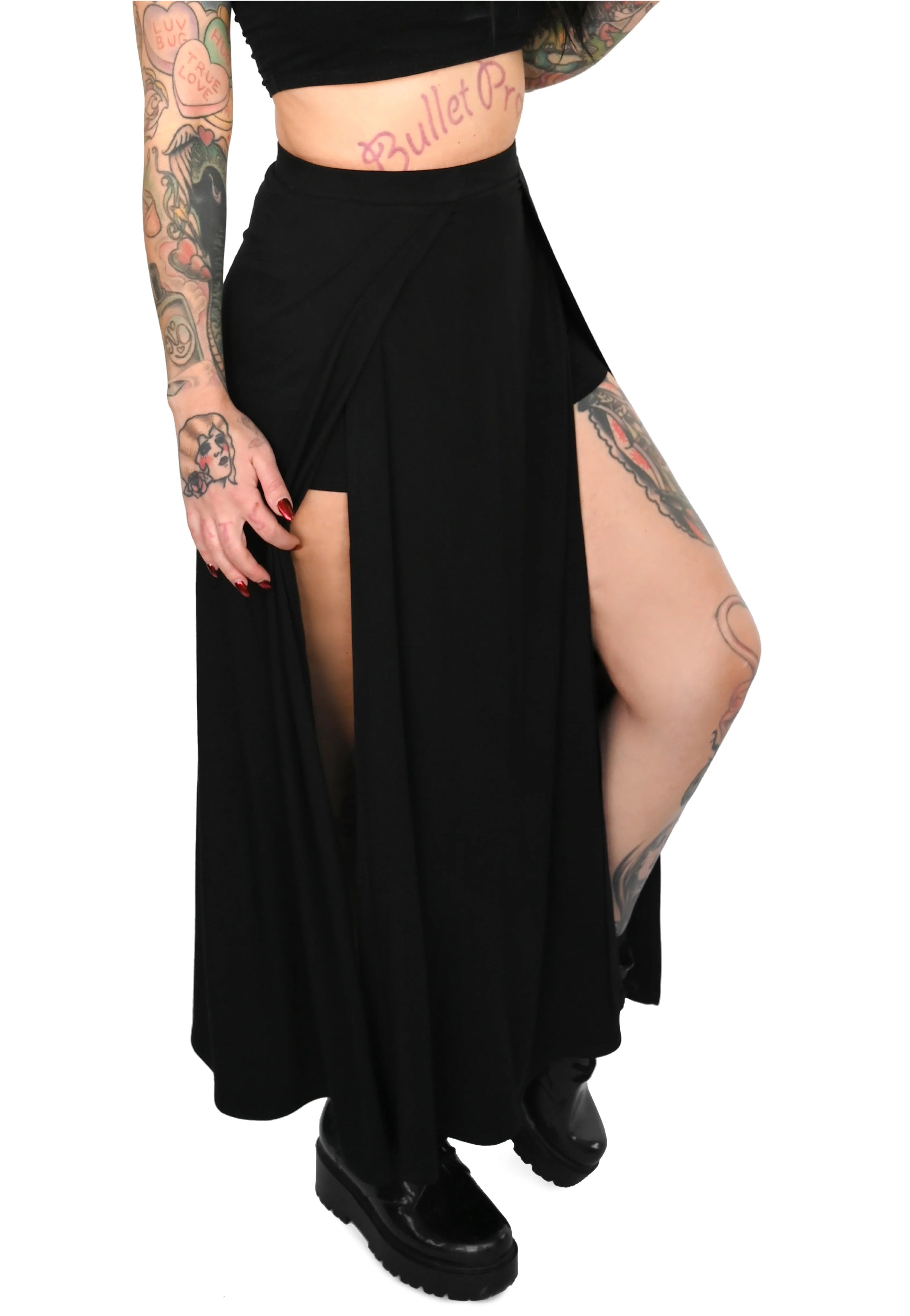 Foxblood - Darla Maxi with Built In Shorts - Skirt Huge Surprise Cheap Pice