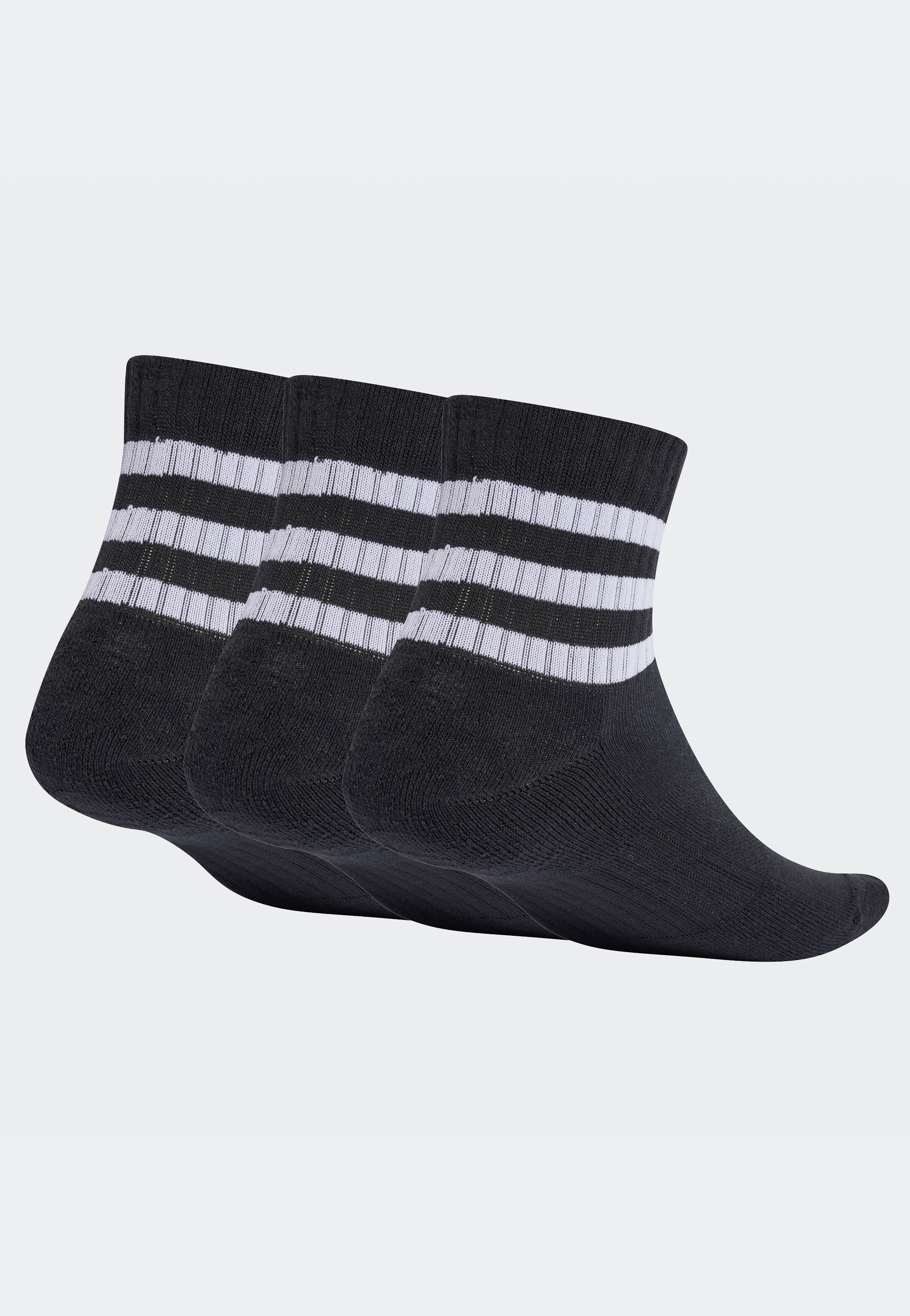 Adidas - 3S C Spw Mid Pack Of 3 Black/White - Socks Cheap For Nice