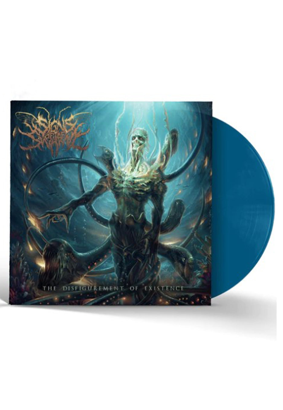 Signs Of The Swarm - The Disfigurement of Existence Aqua Blue - Colored Vinyl Tumblr Sale Online