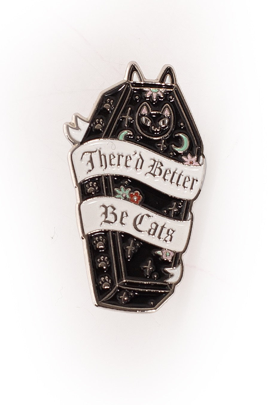 Punky Pins - There'd Better Be Cats Black - Pin