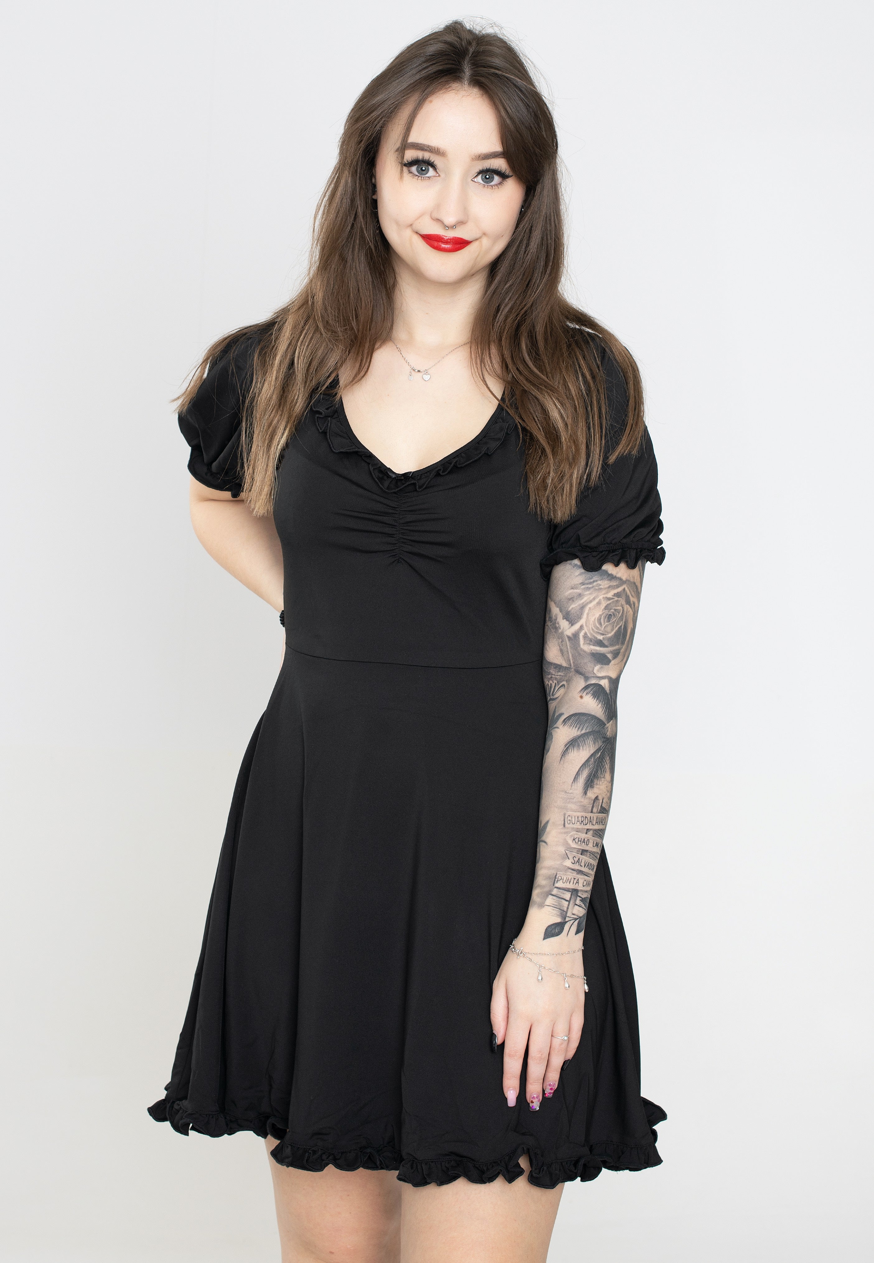 Sourpuss Clothing - Betsy Black - Dress Clearance Exclusive