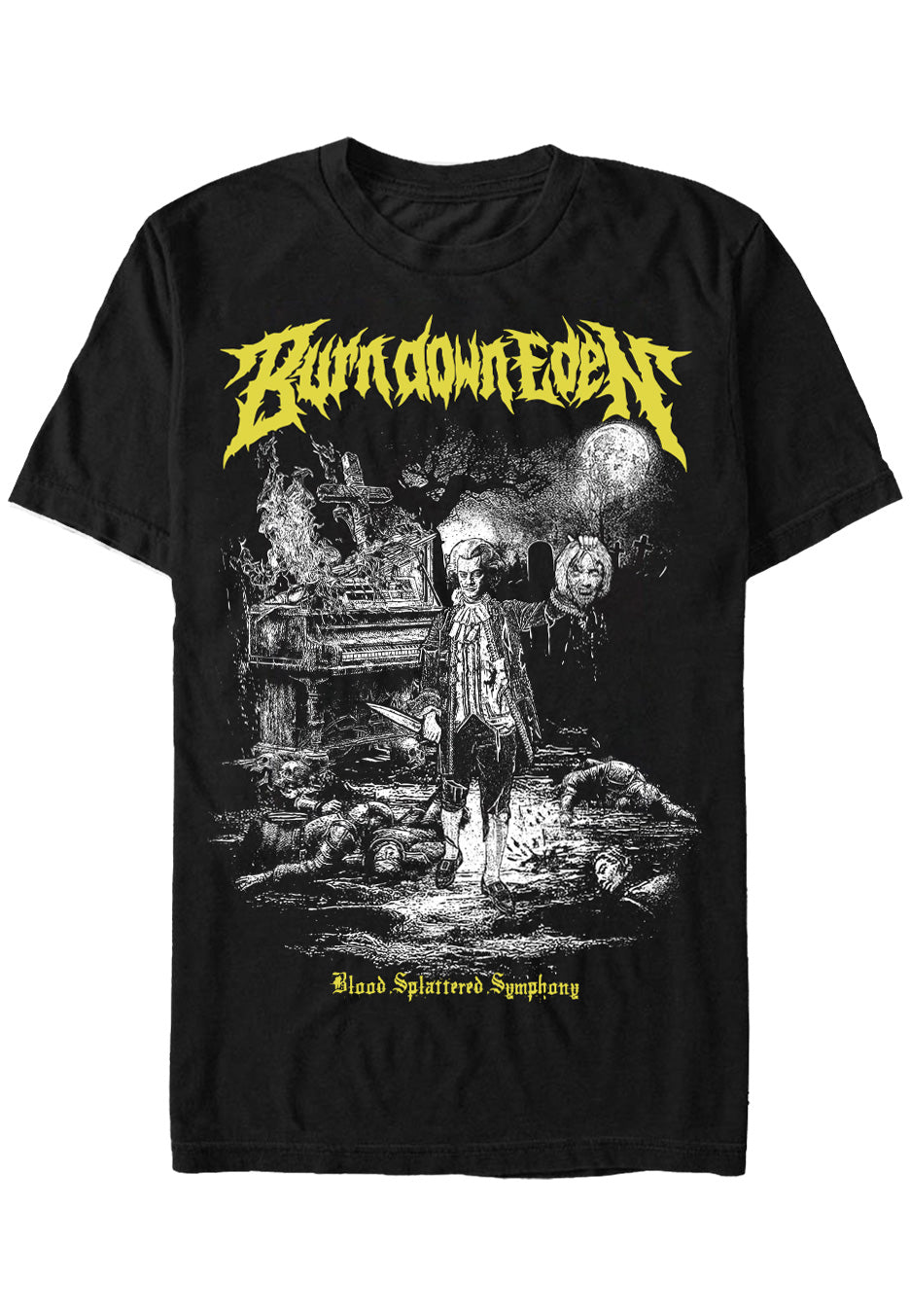 Burn Down Eden - Blood Splattered Symphony - T-Shirt Real Cheap Online