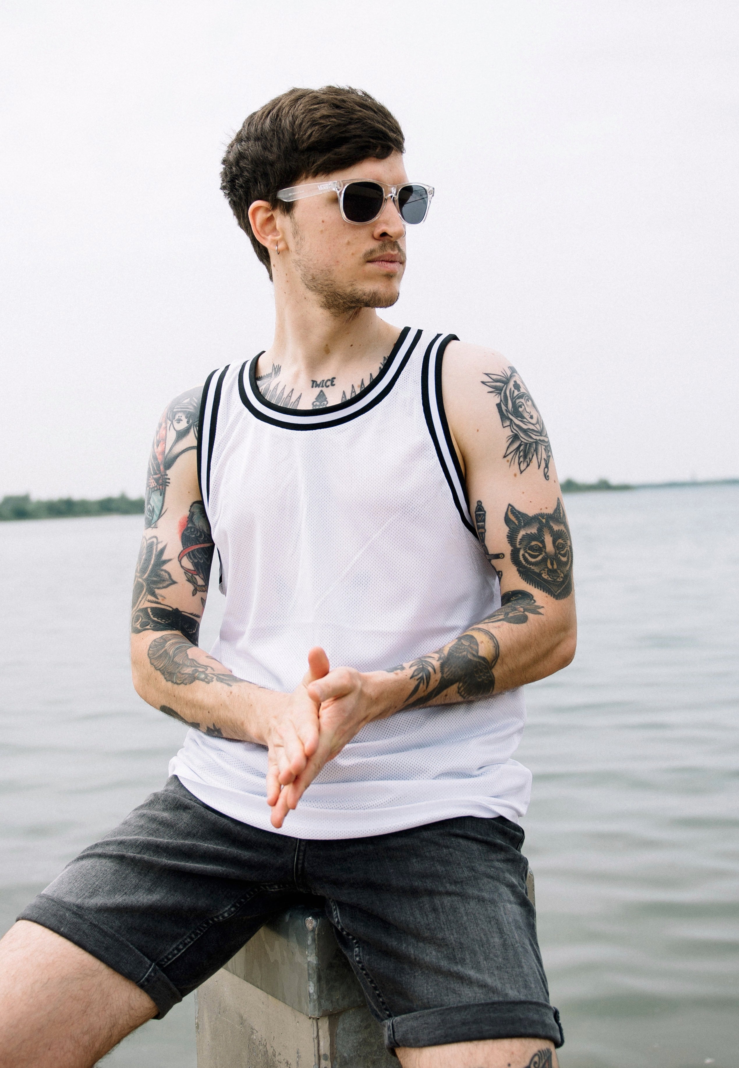 Impericon - Mesh White/Black - Tank For Sale For Sale