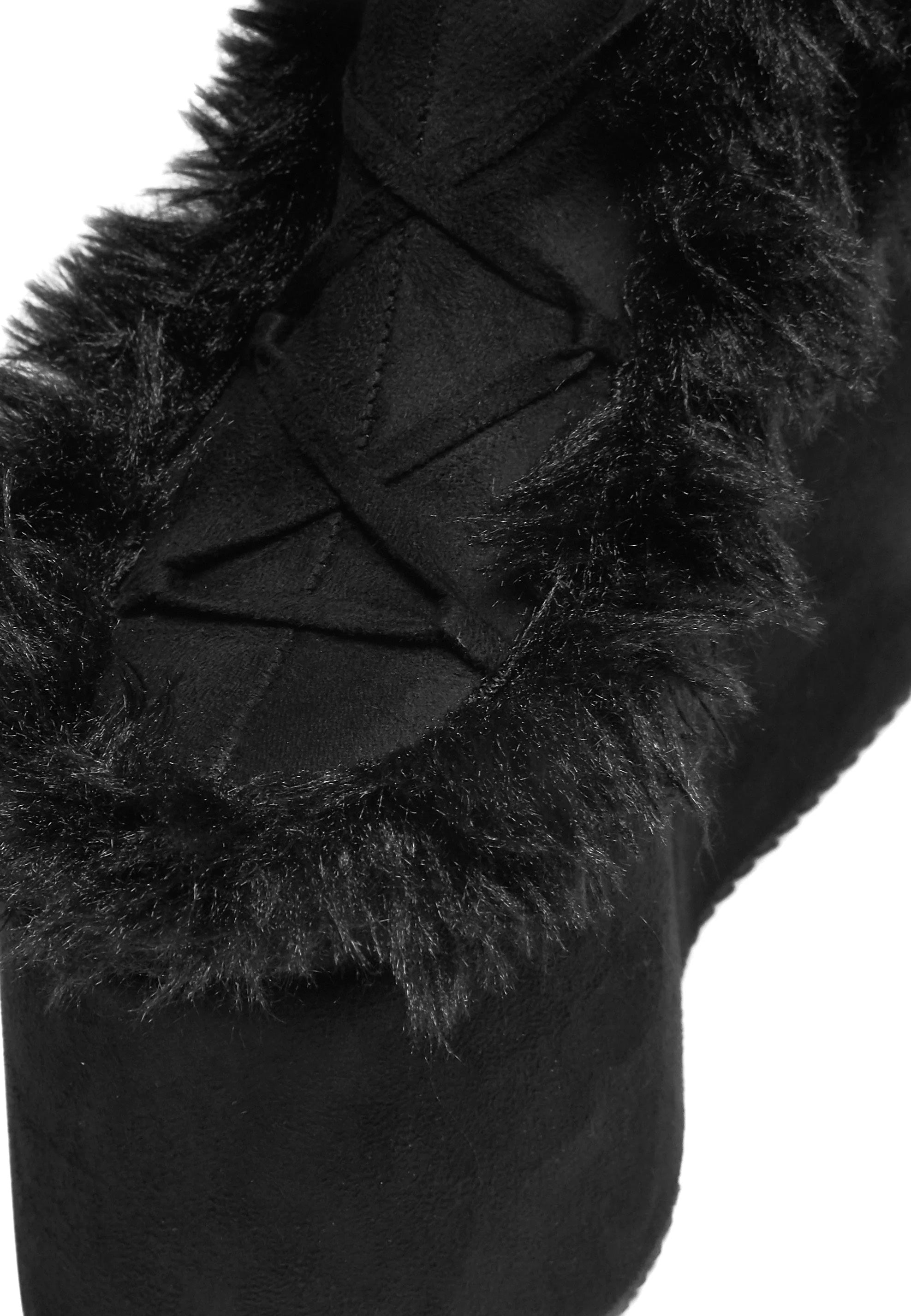 Koi Footwear x Twilight - La Push Crescent Platform Faux Fur Long Black - Girl Shoes Outlet Countdown Package