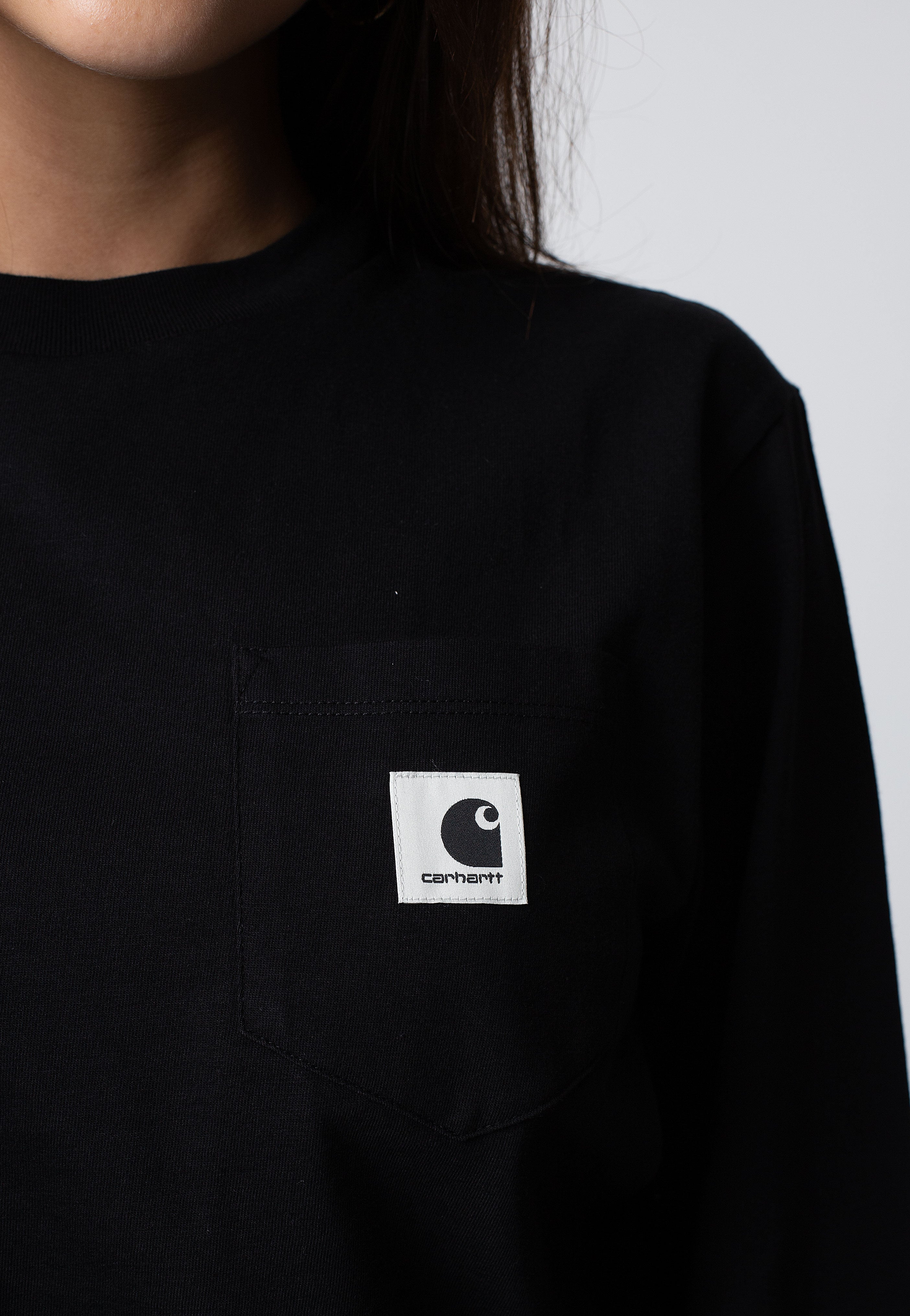 Carhartt WIP - W' Pocket Black - Longsleeve