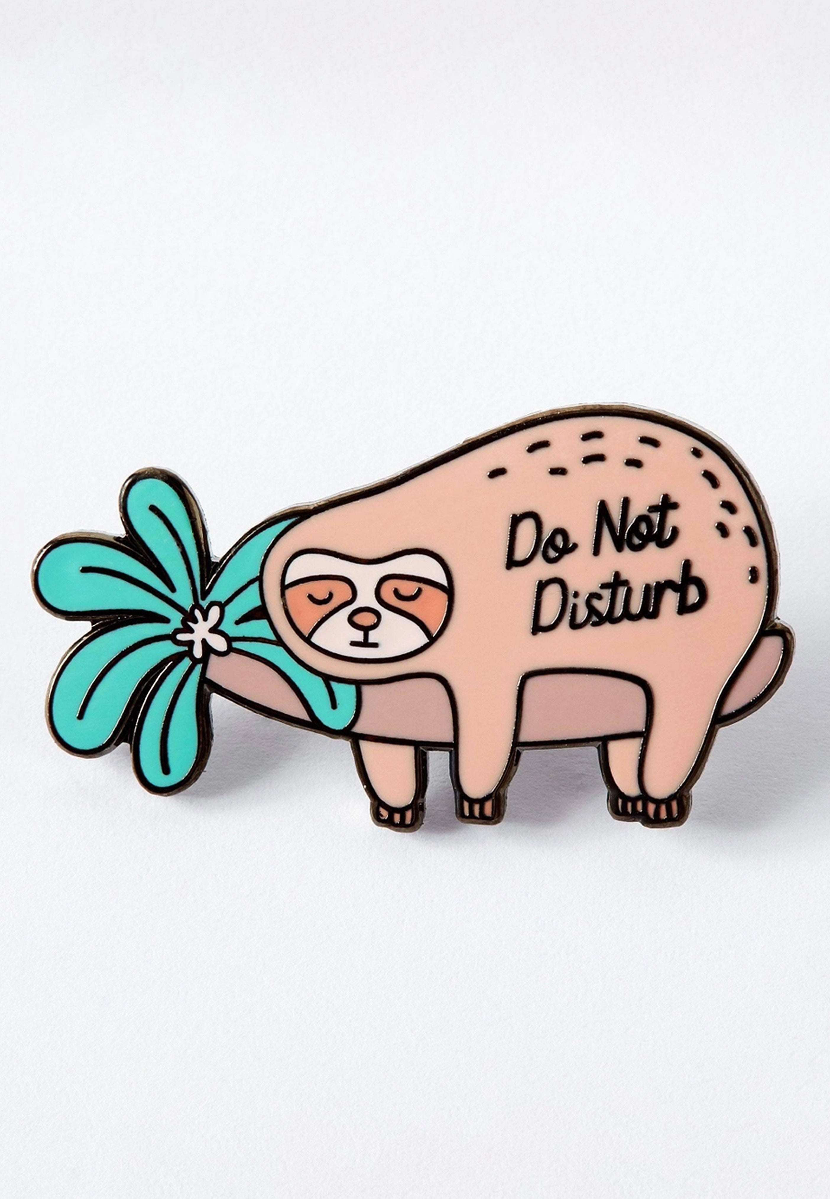 Punky Pins - Do Not Disturb Sloth Multicolored - Pin Free Shipping With Mastercard