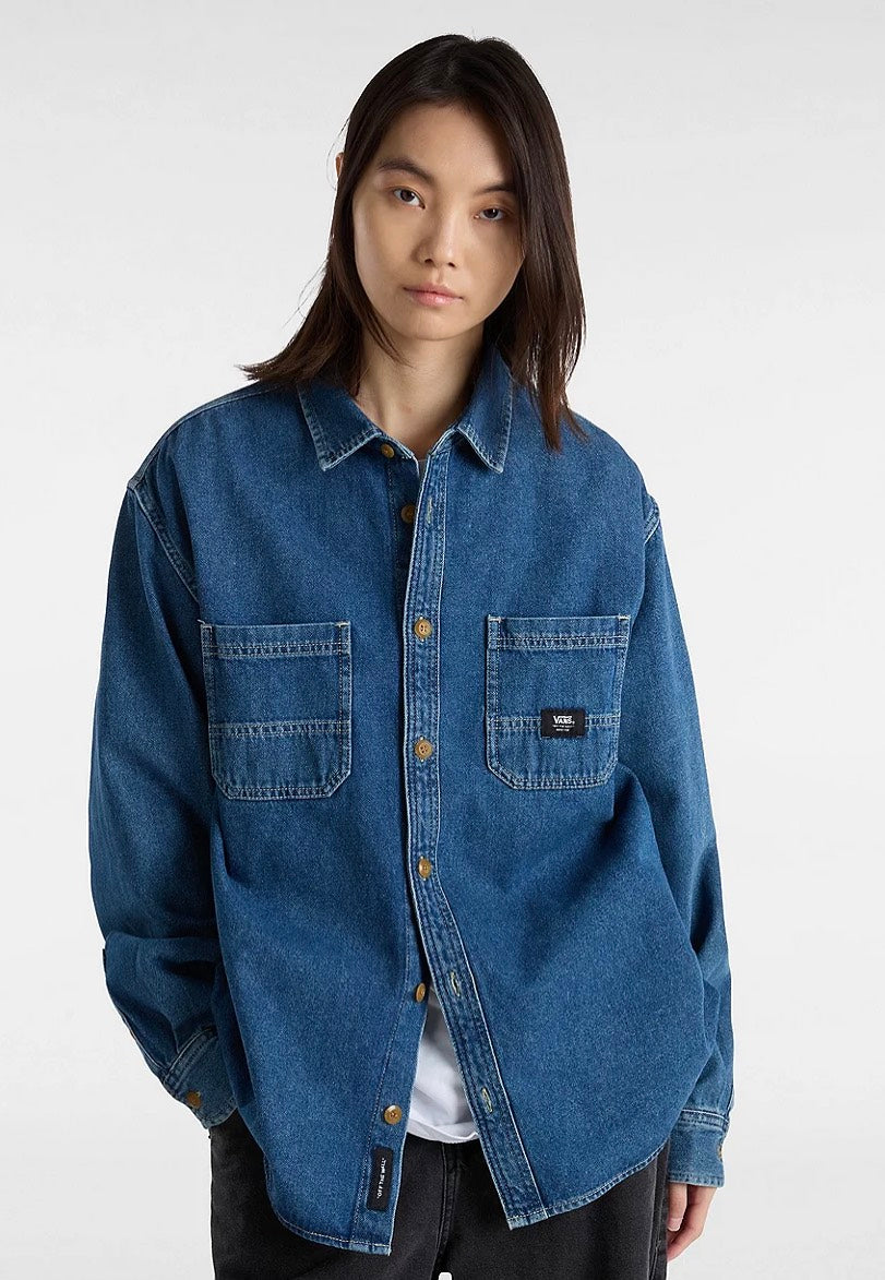 Vans - Stevens Woven Vintage Indigo - Shirt Geniue Stockist Online