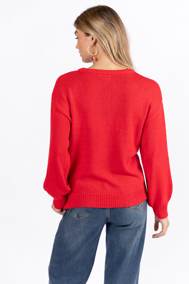 Oh What Fun Red Sweater FINAL SALE Clearance Deals