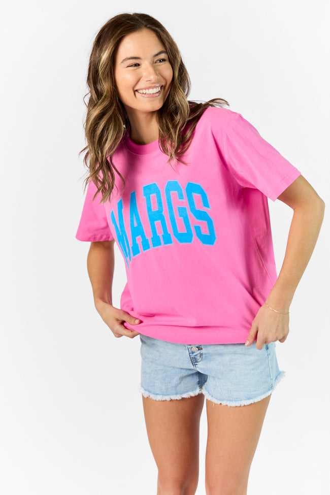 Margs Hot Pink Oversized Graphic Tee Discount Eastbay