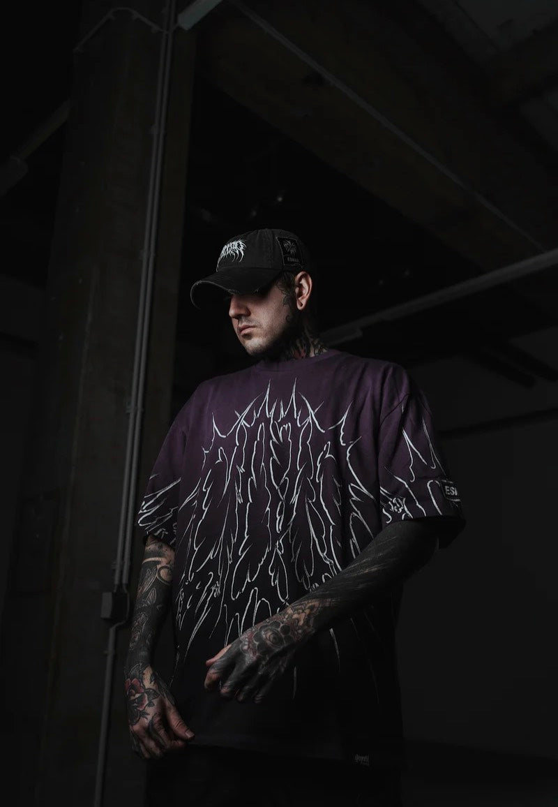 Stay Cold Apparel - Black Razor (Purple Bleached) - T-Shirt Discount Latest