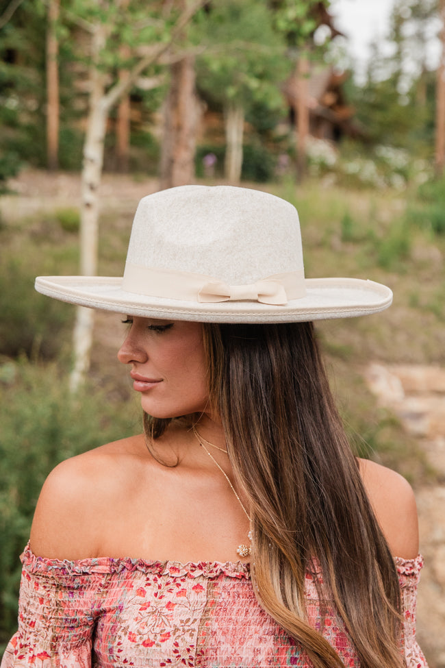 Ivory Wide Brim Hat FINAL SALE New Arrival Cheap Pice