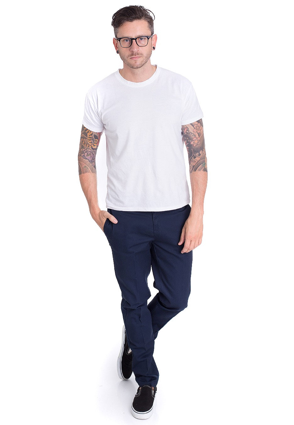 Dickies - Slim Fit Work 872 Dark Navy - Pants Factory Outlet Cheap Pice