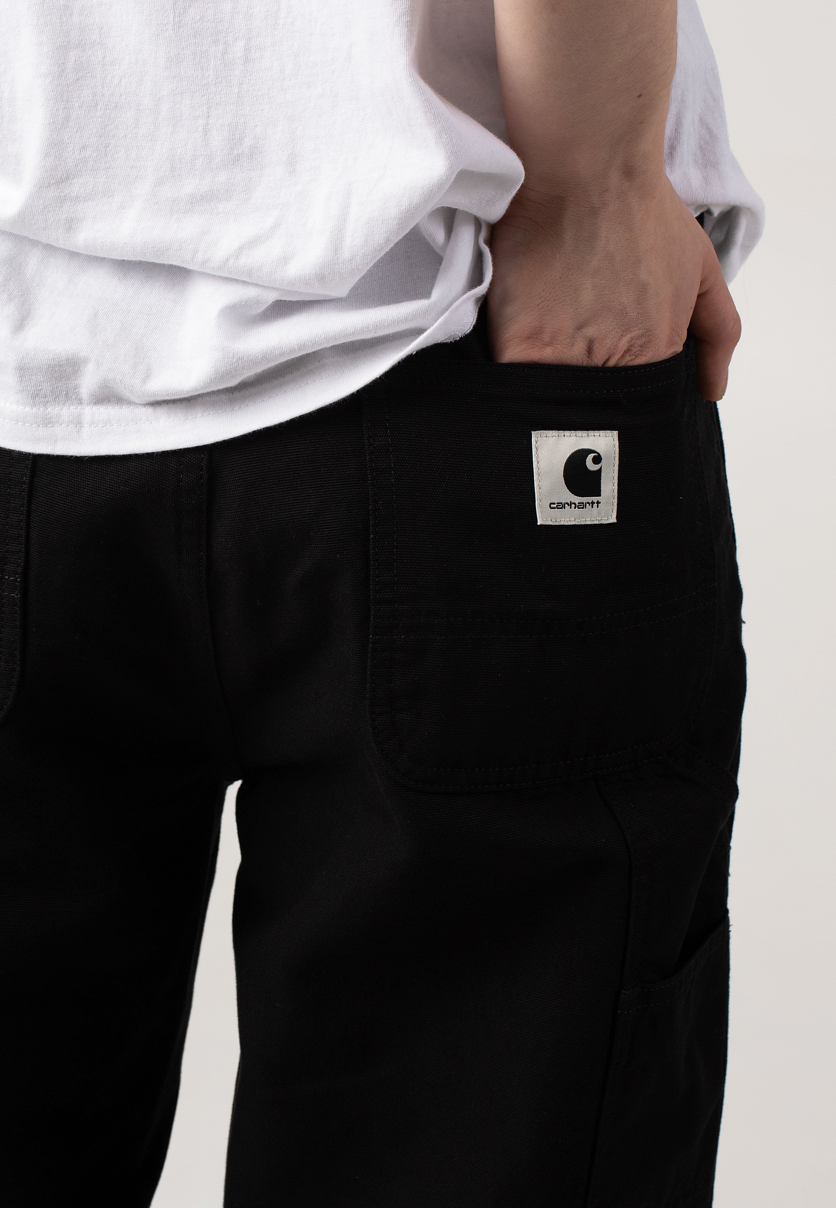 Carhartt WIP - W' Pierce Straight Rinsed Black - Pants