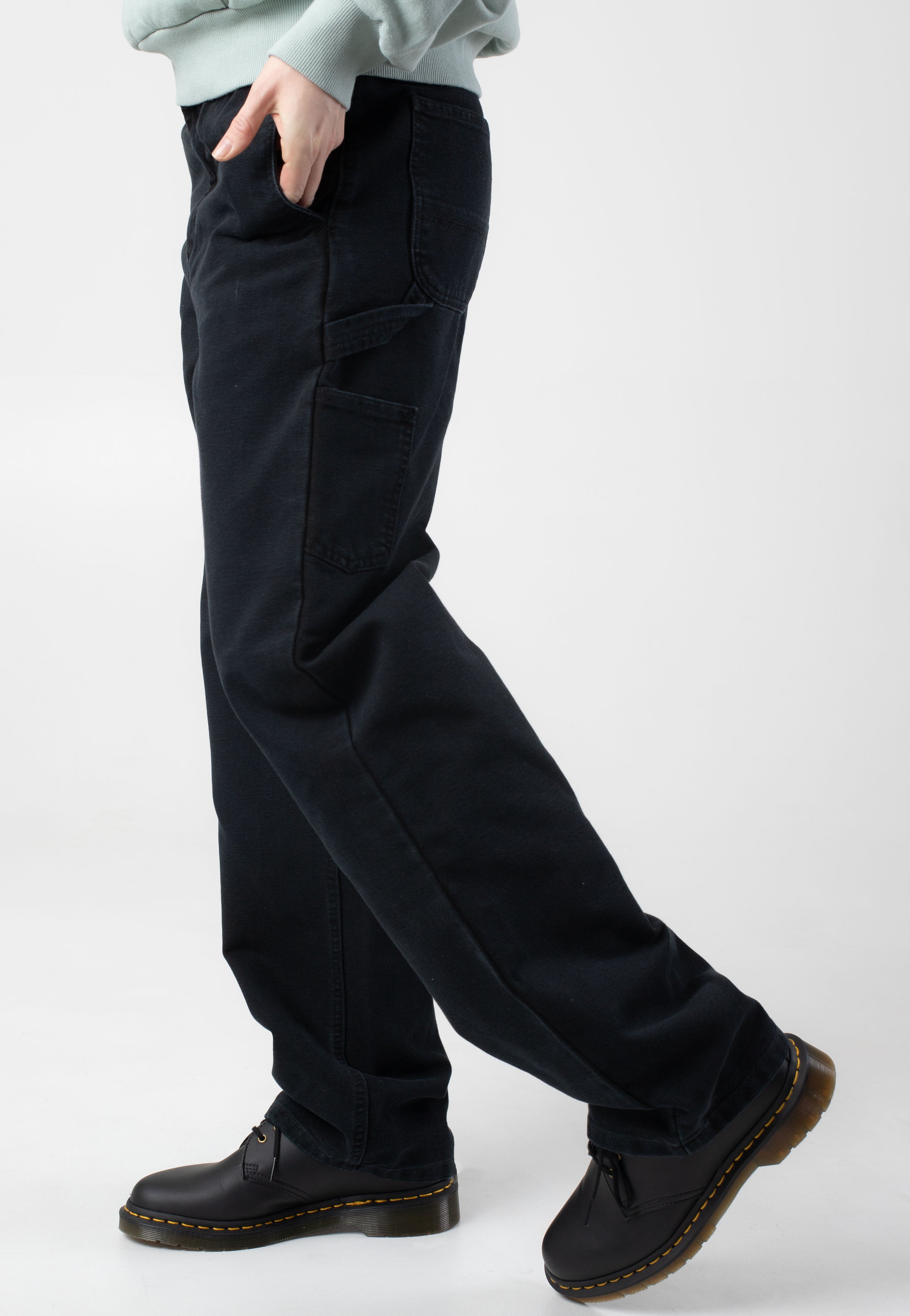 Carhartt WIP - W' Pierce Straight Stone Canvas Black - Pants