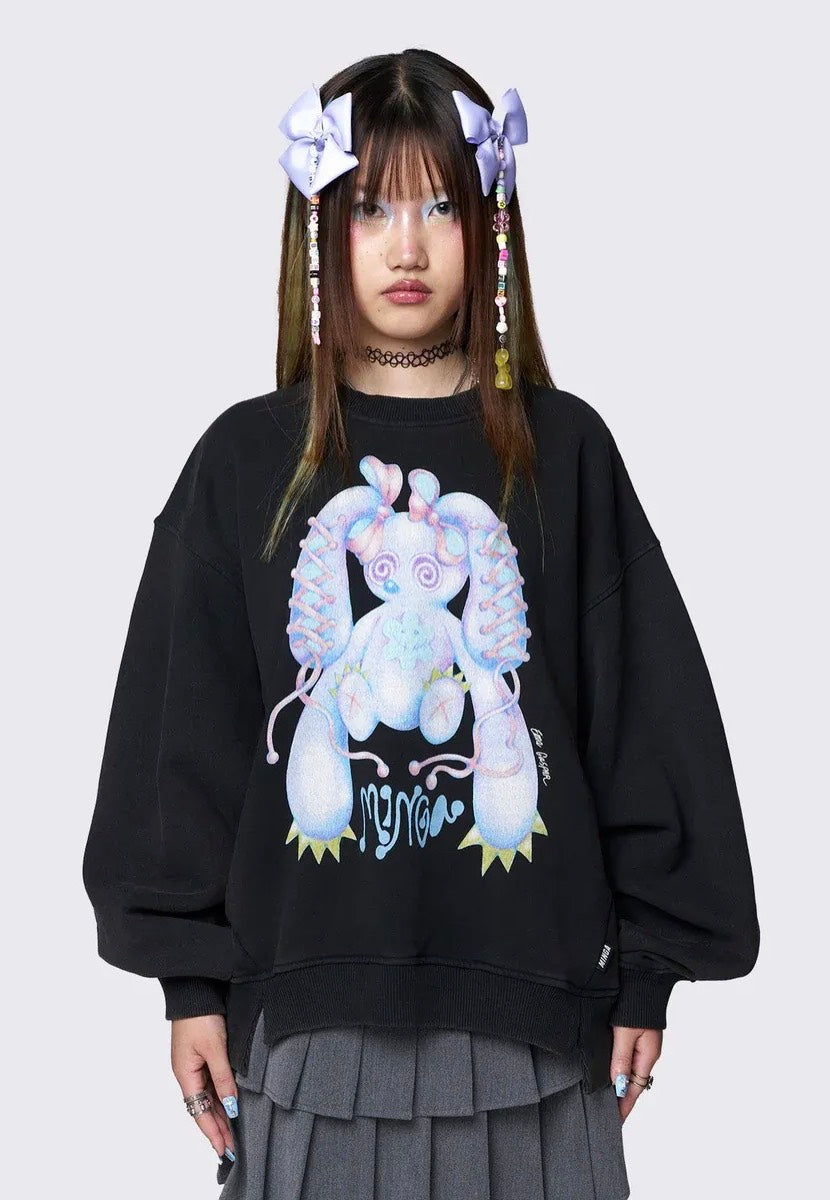 Minga London x Ema Gaspar - Bunny Graphic - Sweater Latest Collections Sale Online