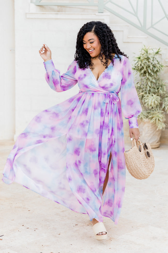 My Dearest Darling Watercolor Maxi Dress FINAL SALE New Online