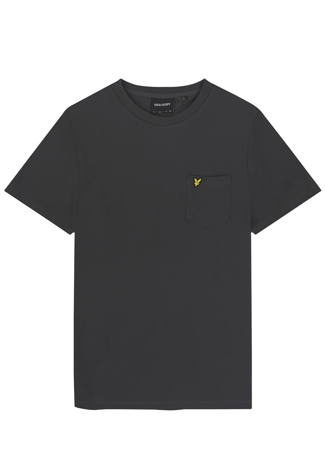 Lyle & Scott - Plain Pique Pocket Gunmetal - T-Shirt Cheap Best Place