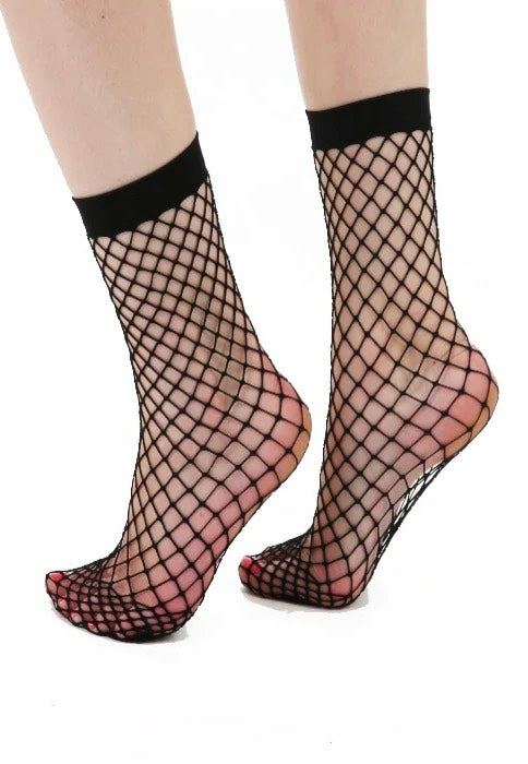 Pamela Mann - Extra Large Net Ankle Black - Socks Cheap Sale Popular