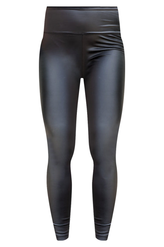 Sky Full Of Stars Black Faux Leather Leggings Clearance With Mastercard