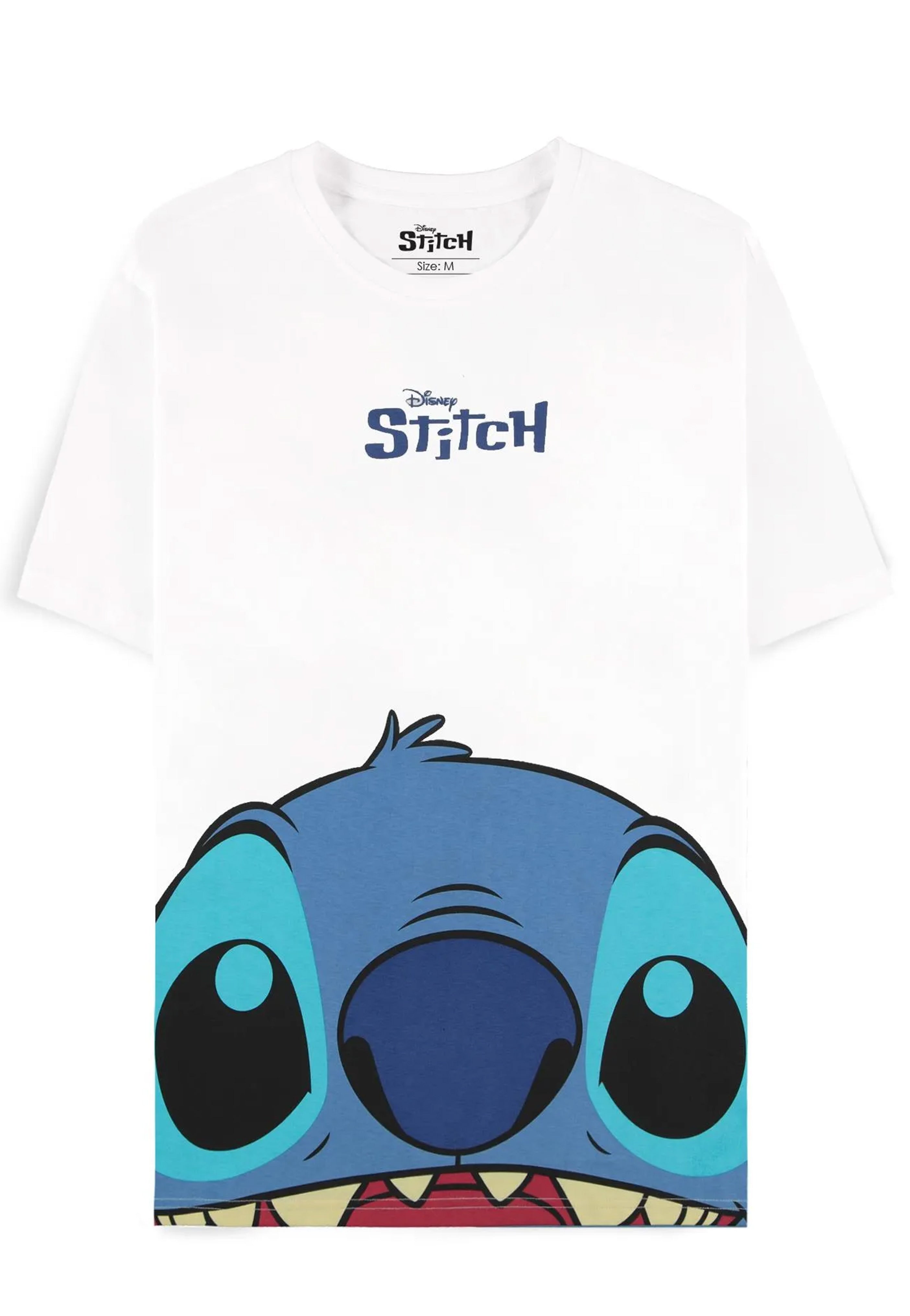 Lilo & Stitch - Peeking Stitch White - T-Shirt Low Pice For Sale