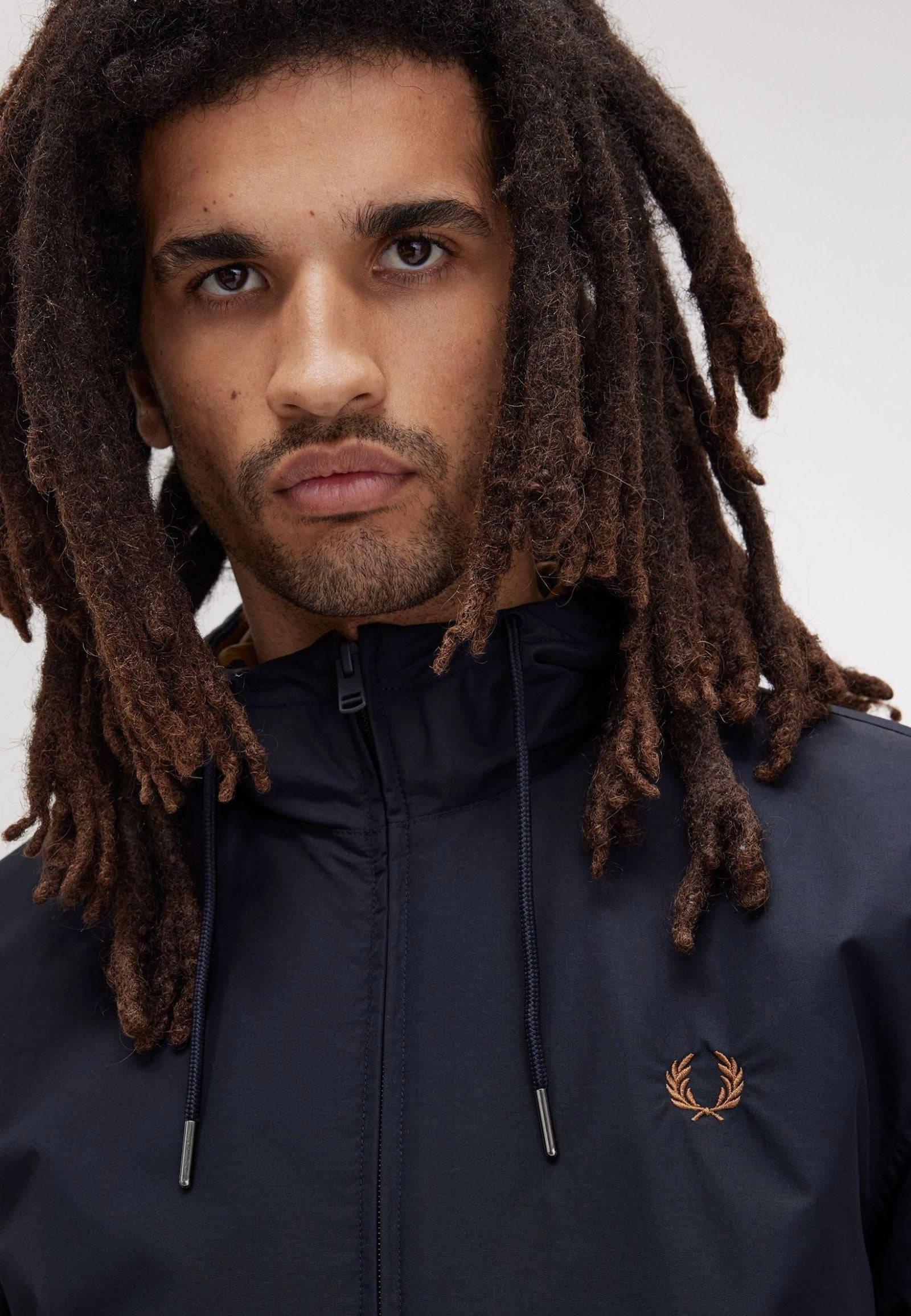 Fred Perry - The Hooded Brentham Navy - Jacket Order Cheap Pice