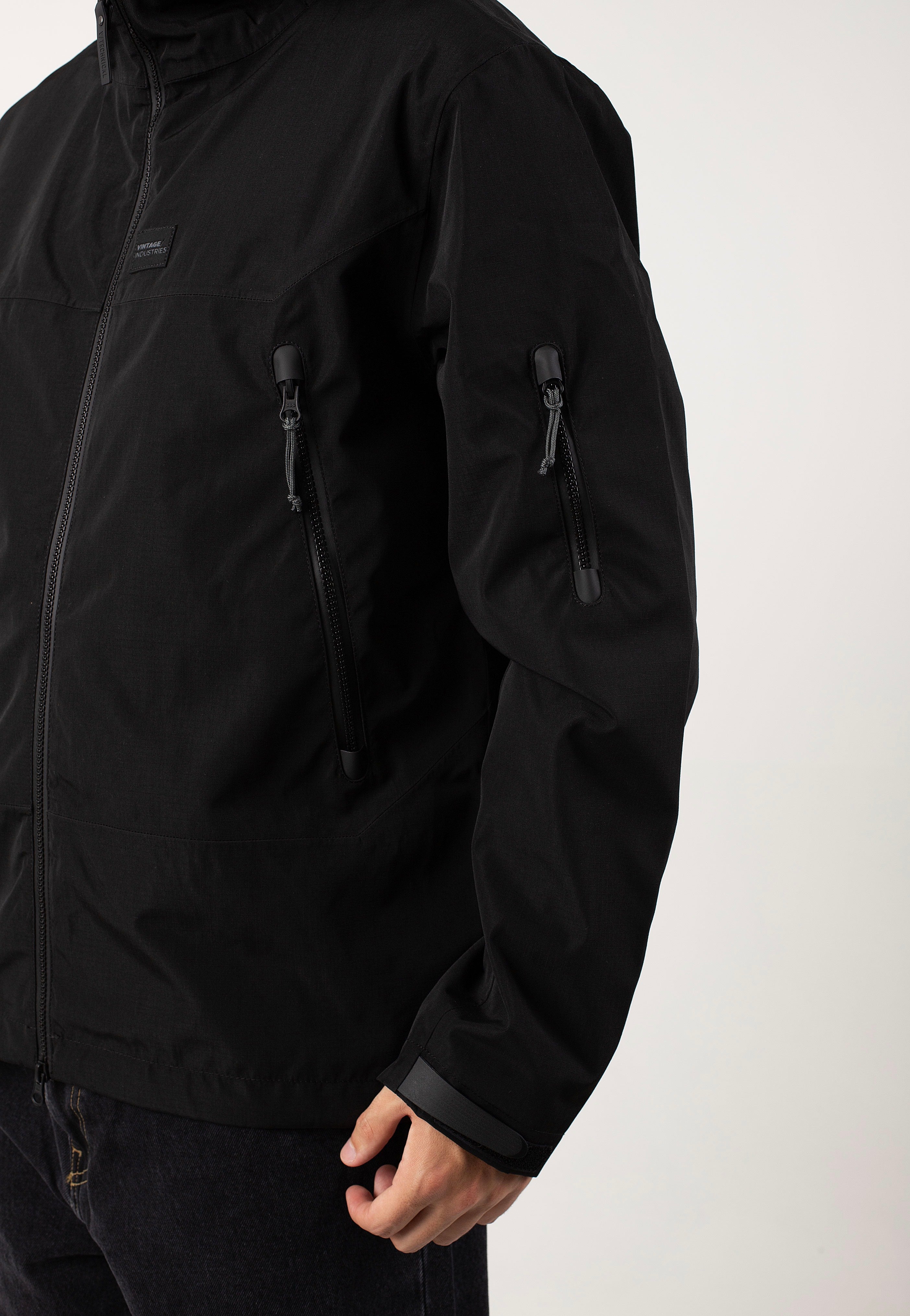 Vintage Industries - Otto Black - Windbreaker Cheapest Pice Sale Online