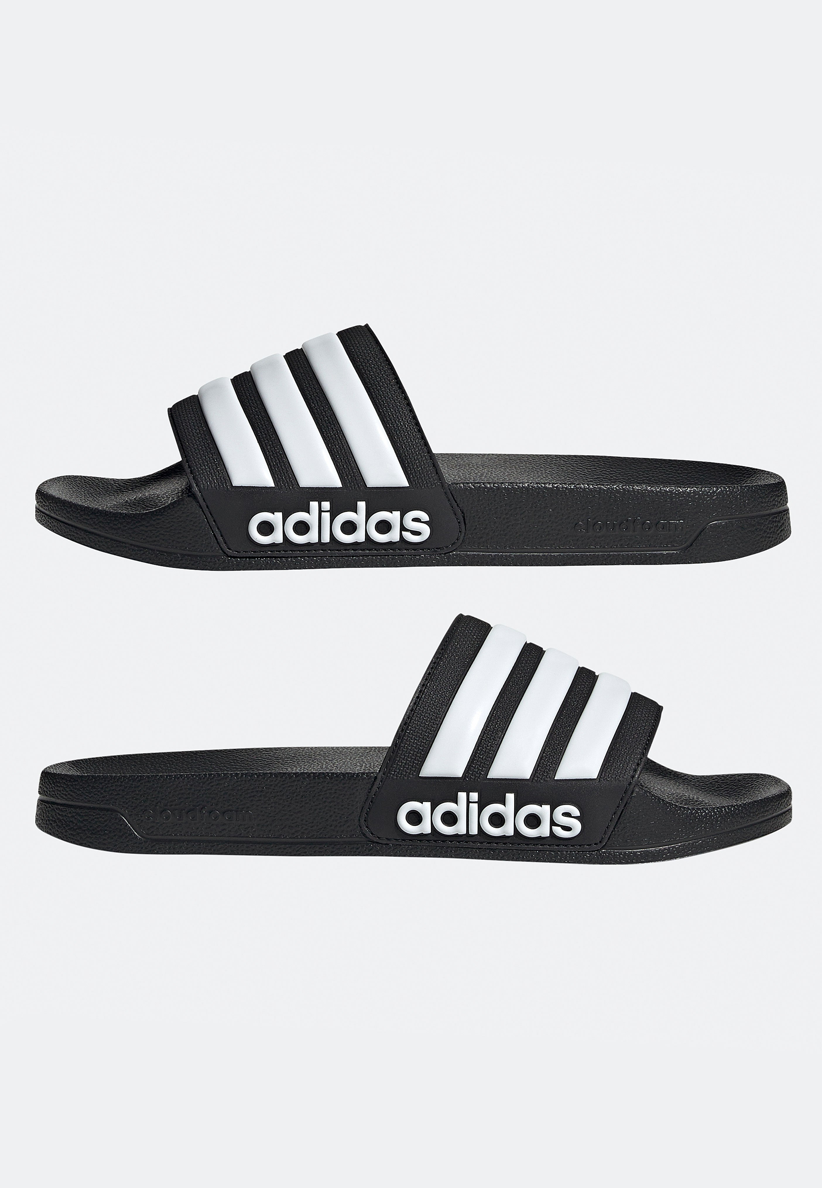 Adidas - Adilette Shower Cblack/Ftwwht/Cblack - Slides Free Shipping Pay With Visa