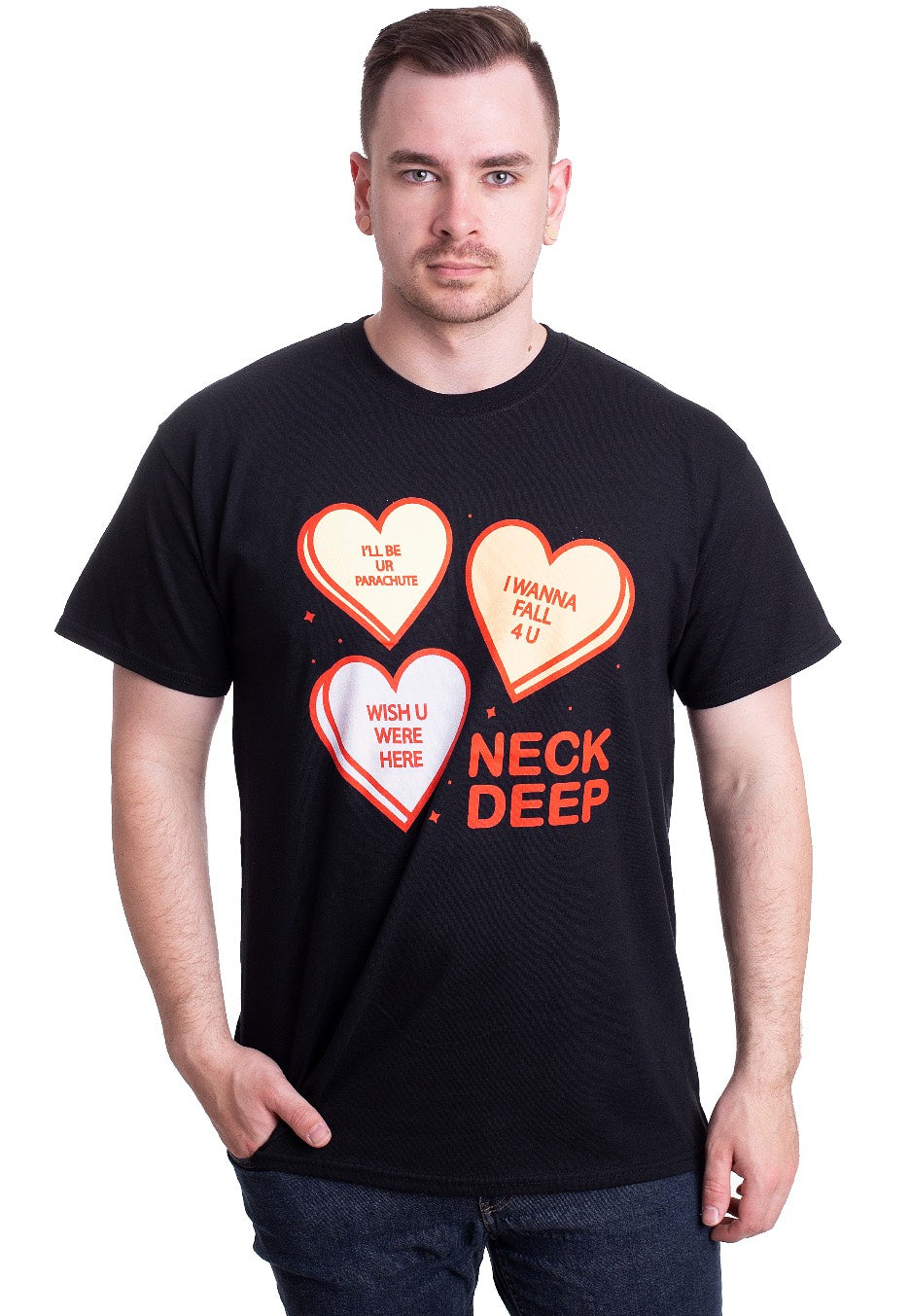 Neck Deep - Hearts - T-Shirt Clearance Cheap Real