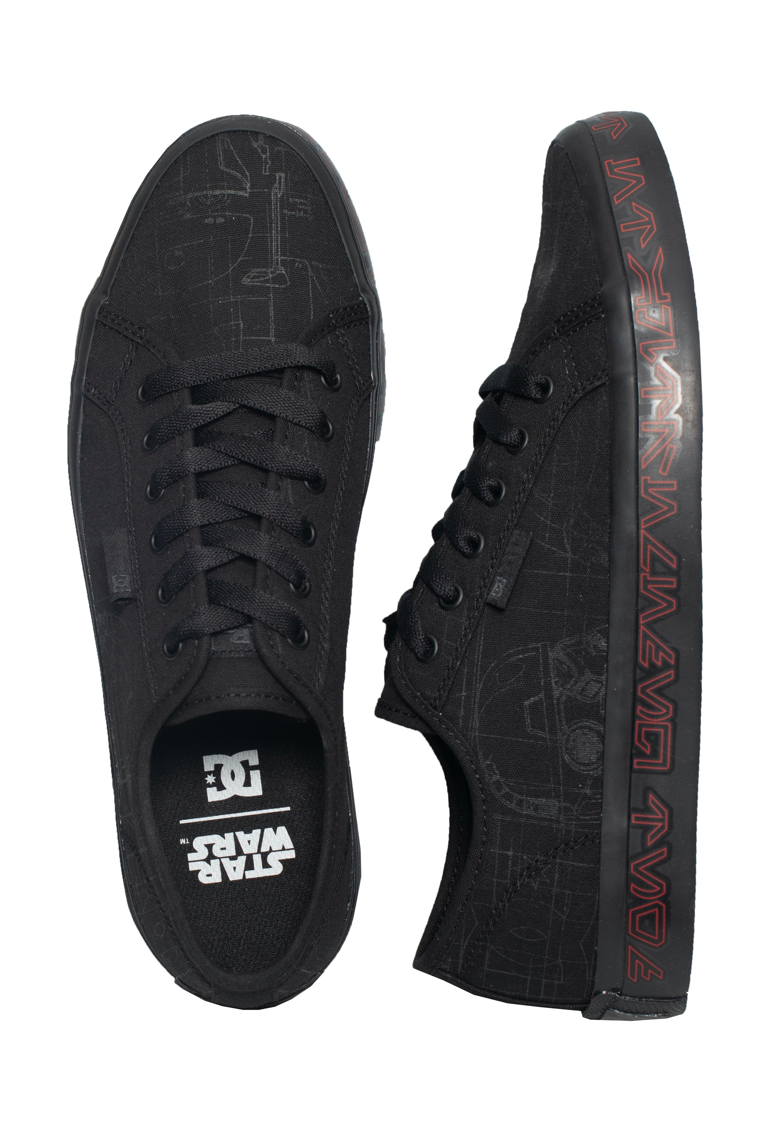 DC x Star Wars - SW Manual Black/Grey/Red - Shoes Free Shipping Cost