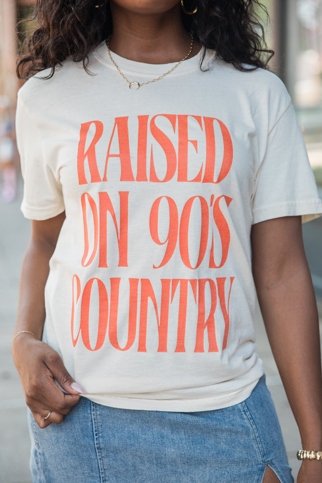 Raised On 90s Country Ivory Comfort Colors Graphic Tee Outlet 2025 Newest