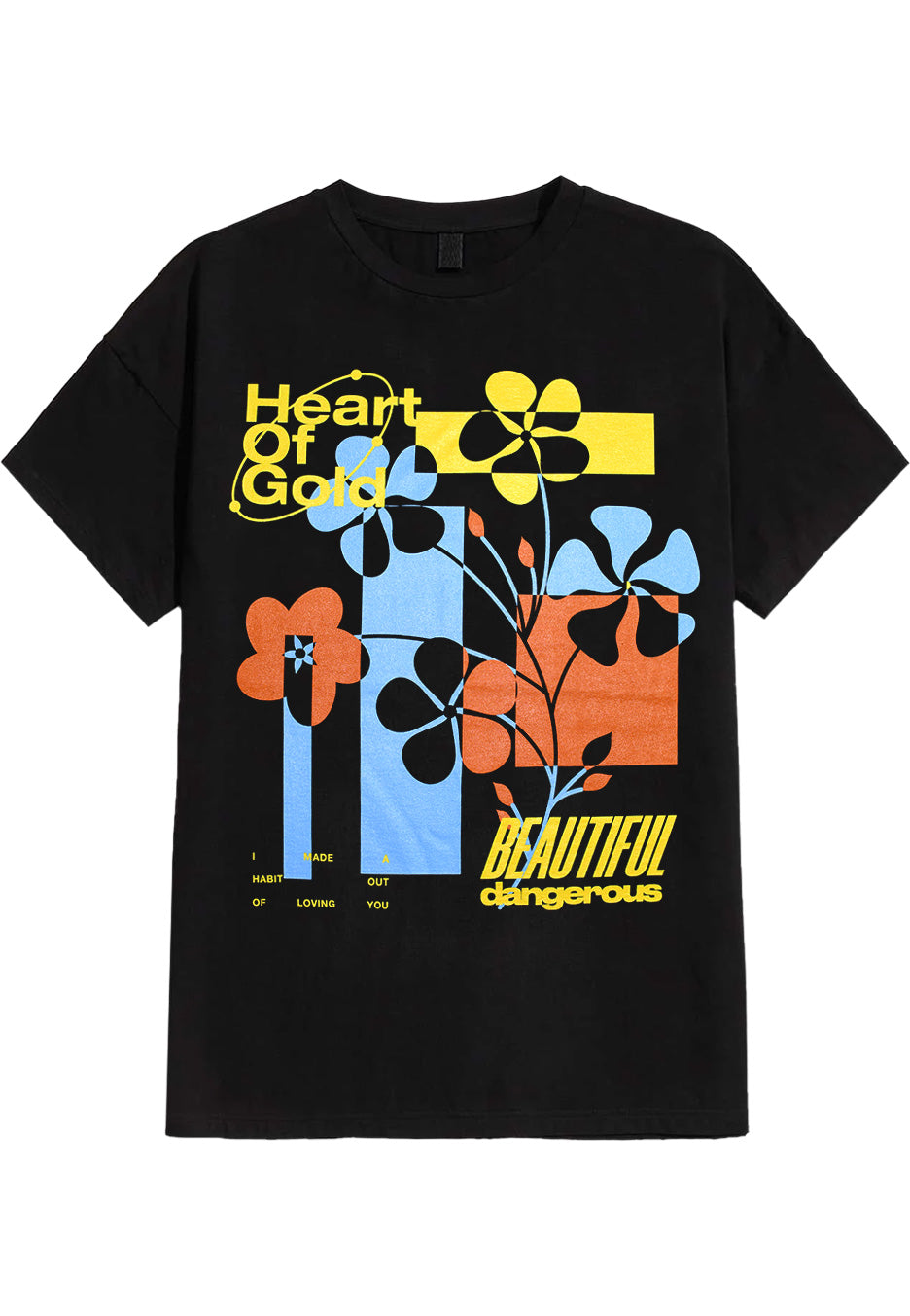 Heart Of Gold - Flowers - T-Shirt Outlet Great Deals