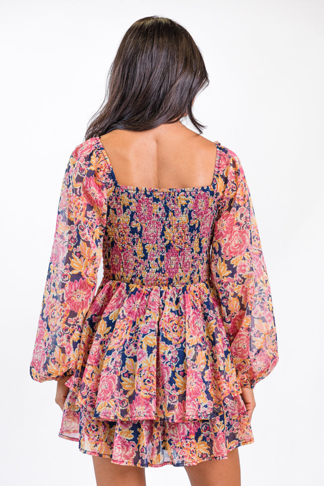 Give It Meaning Floral Long Sleeve Romper FINAL SALE Clearance Amazing Pice