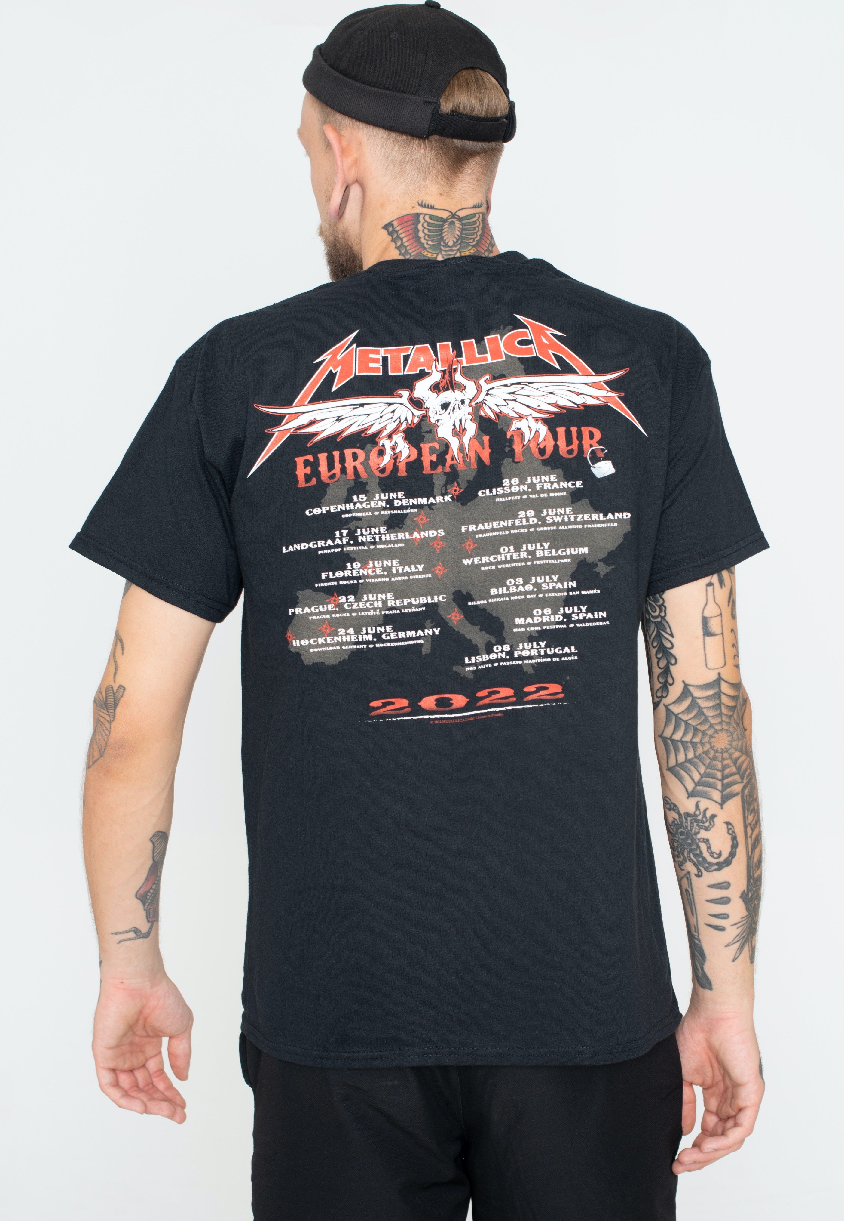 Metallica - Squindo Euro - T-Shirt For Cheap Cheap Online