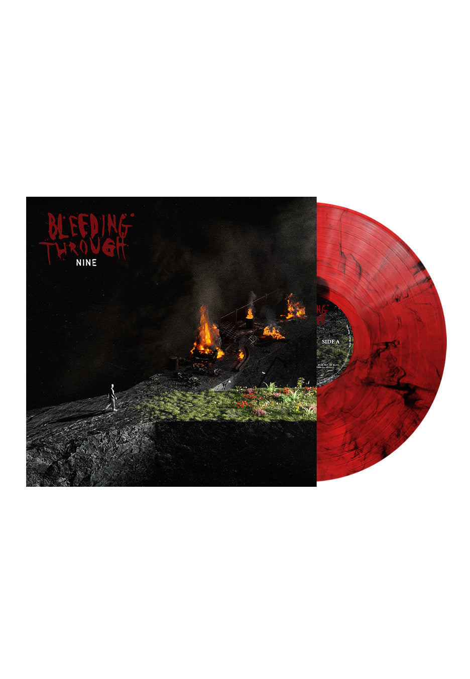 Bleeding Through - Nine Red/ Black Smoke - Colored Vinyl Cheap Hot Sale