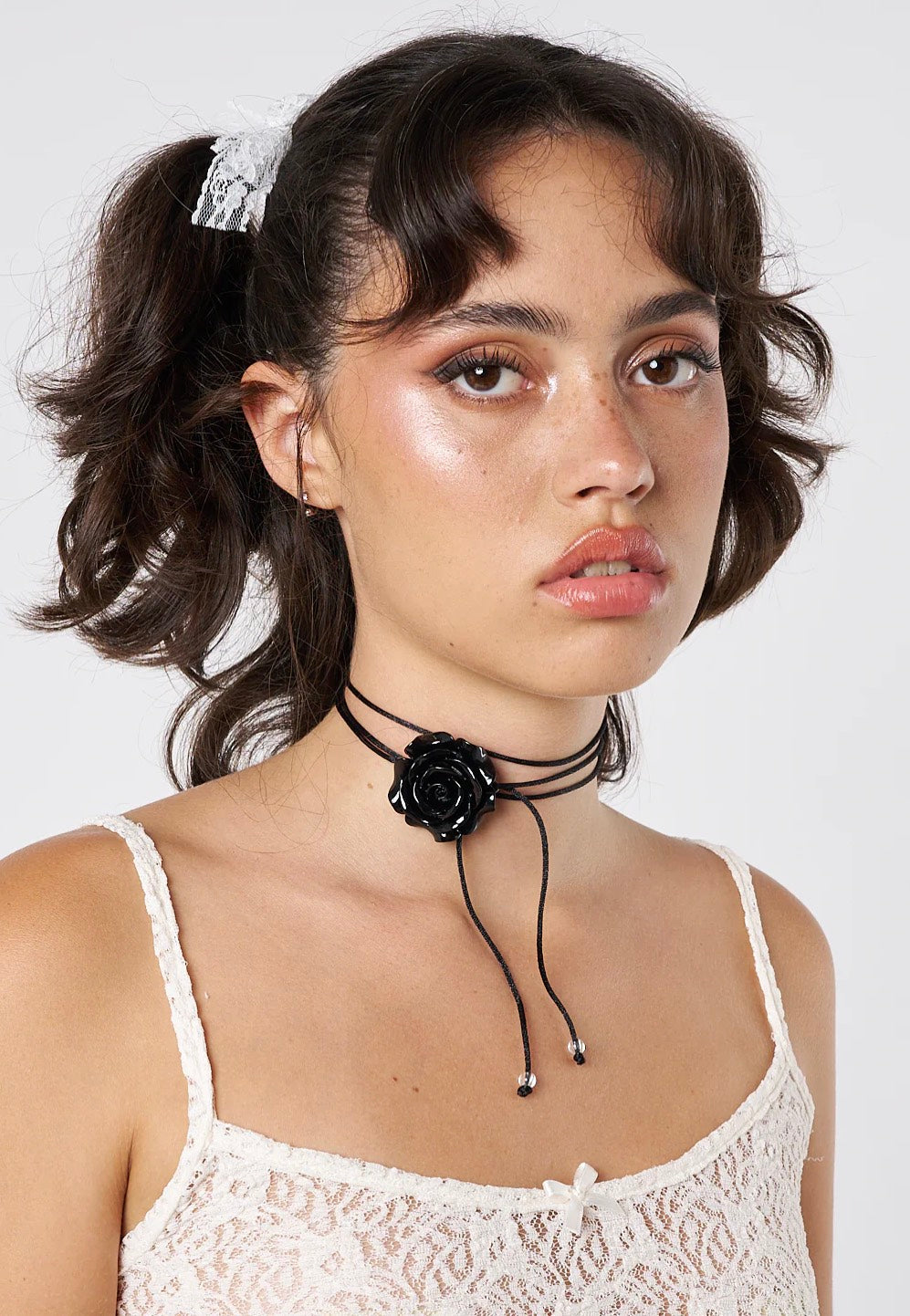 Minga London - Rose Black - Necklace Stockist Online