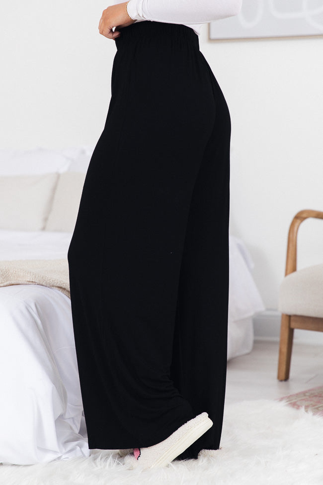 What You Have Black Flowy Lounge Pants Sale Cost