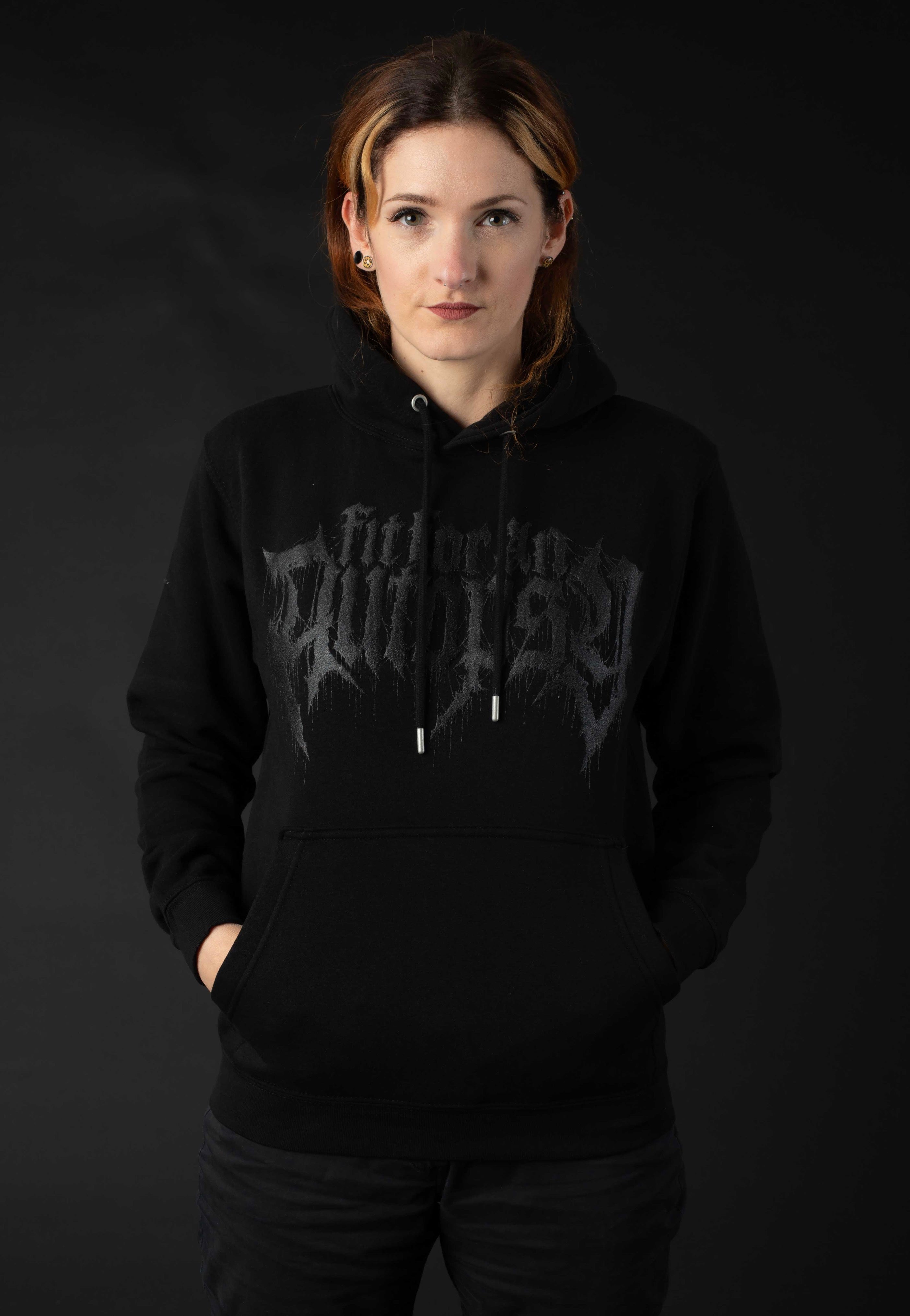 Fit For An Autopsy - Logo Limited Black On Black - Hoodie Order Cheap Online