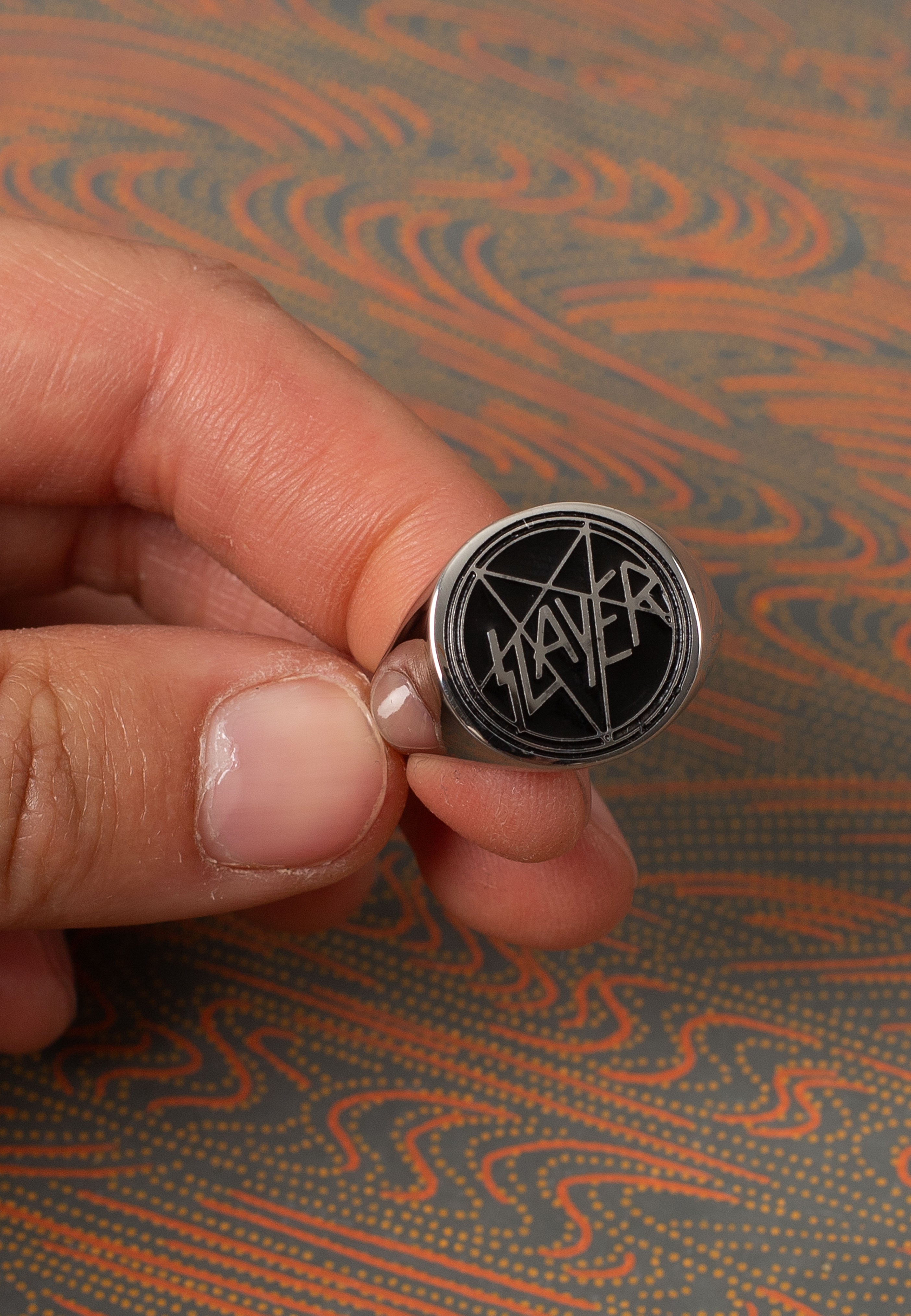 Wildcat x Slayer - Enamel Signet - Ring Wiki Cheap Online